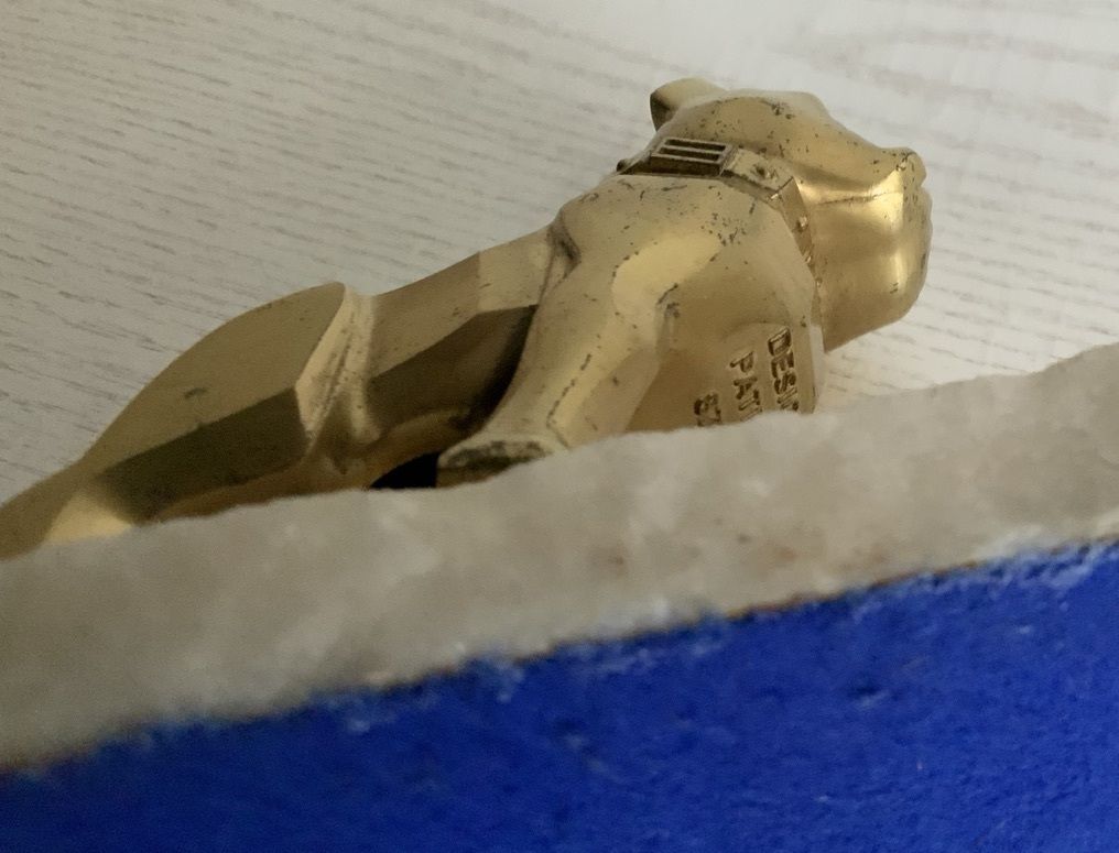 photo furniture Mack Trucks Bulldog Car Mascot C1932 Gold