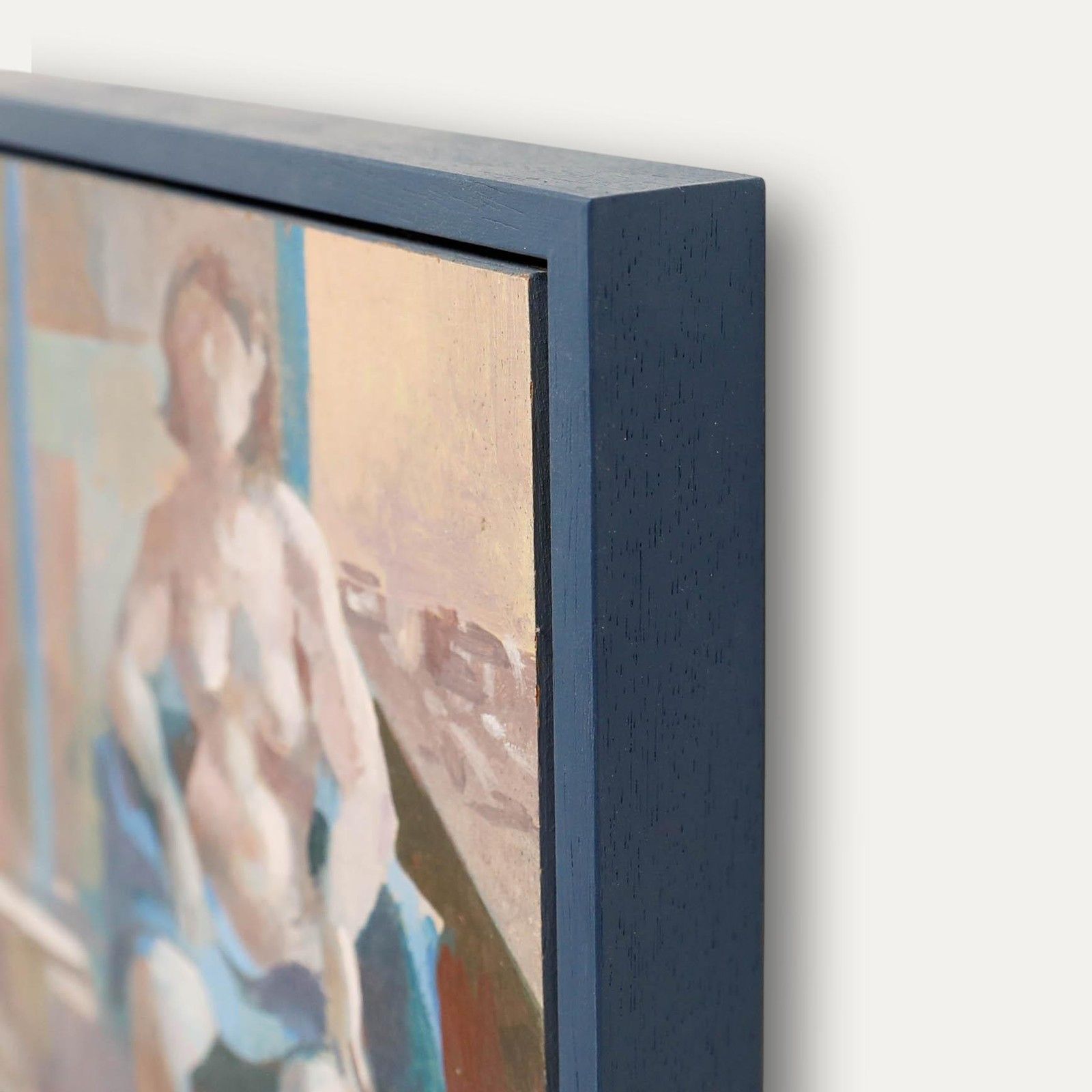 Bernadette Kelly (B.1933) 20th Century Oil, Nude With Blue Blanket photo 450.0