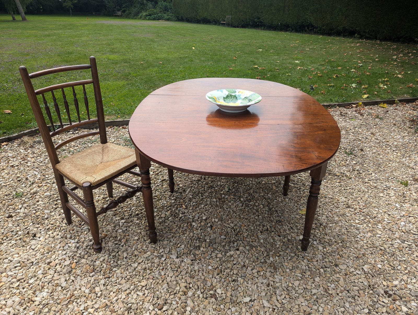 Antique Folding Fine Mahogany Dining Table, Seats 6 8, Gateleg   Beautiful Patina photo Furniture