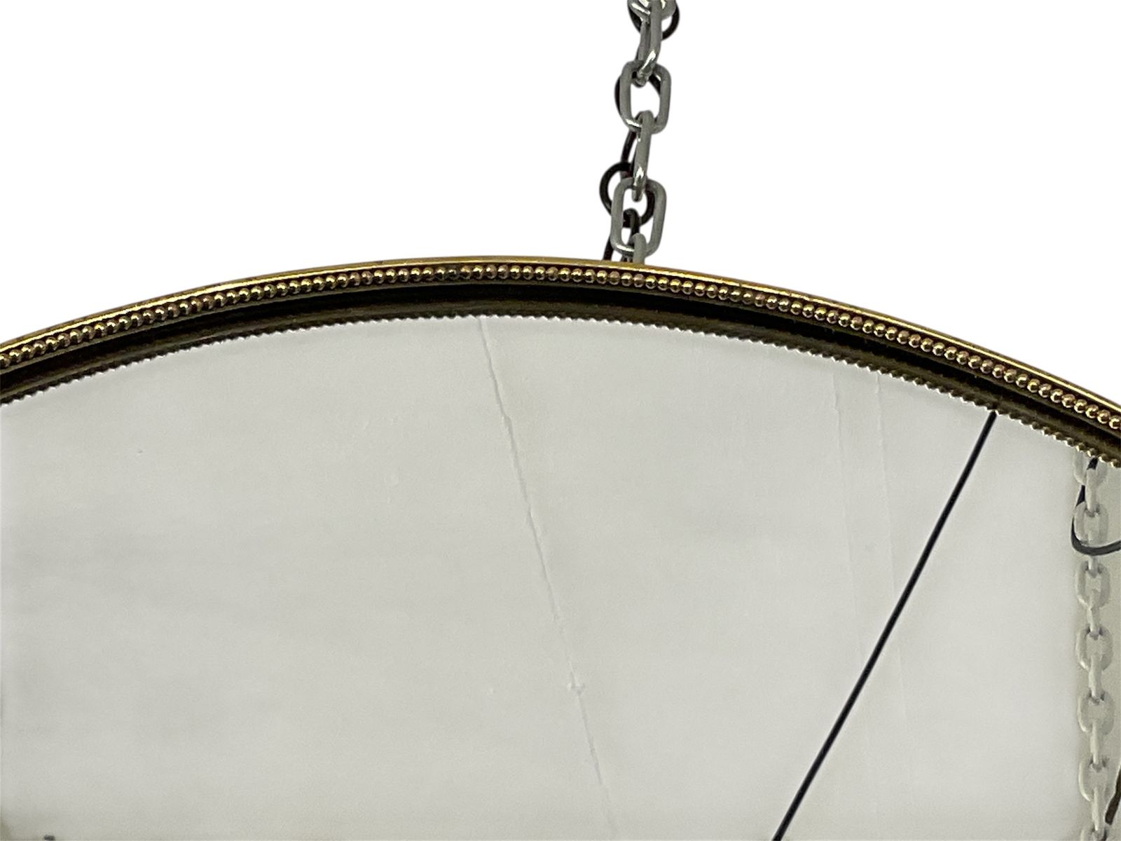 Italian Round Brass Frame 1950’s Mirror By Paolo Buffa photo Home Decor
