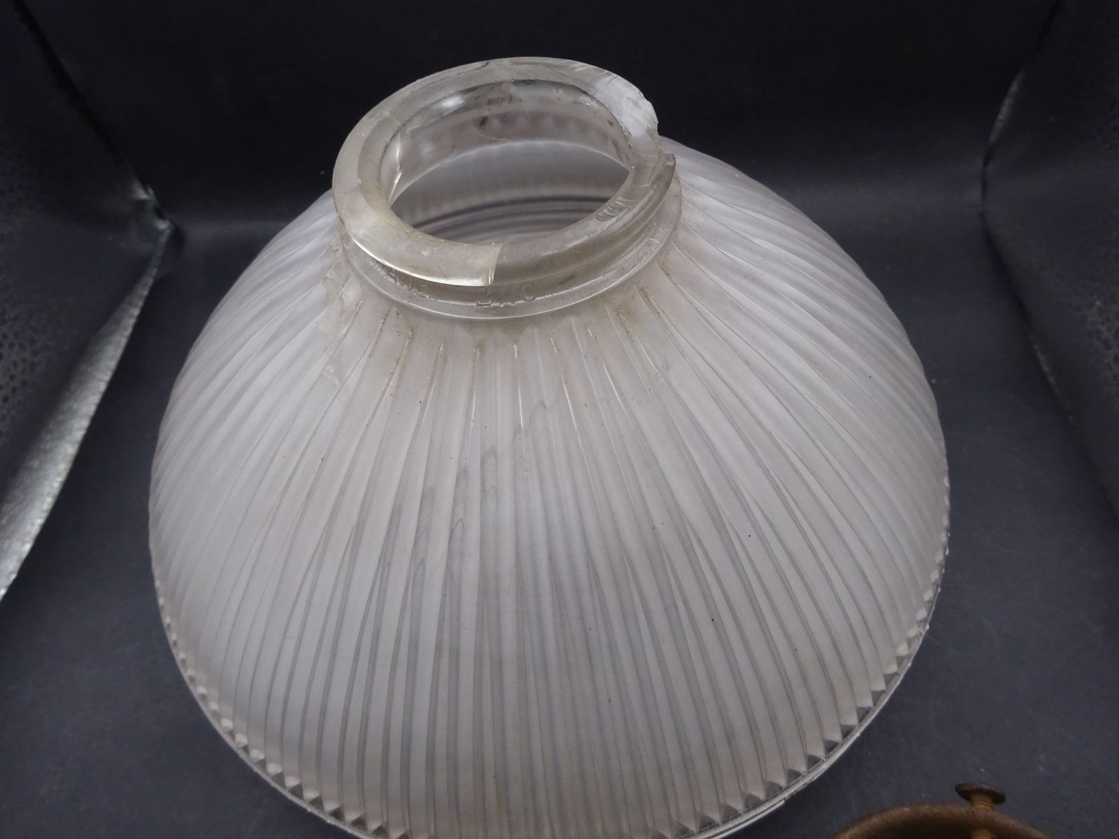 1920s Holophane Refractor Shade 2110 With Gallery (As Found) photo 180.0