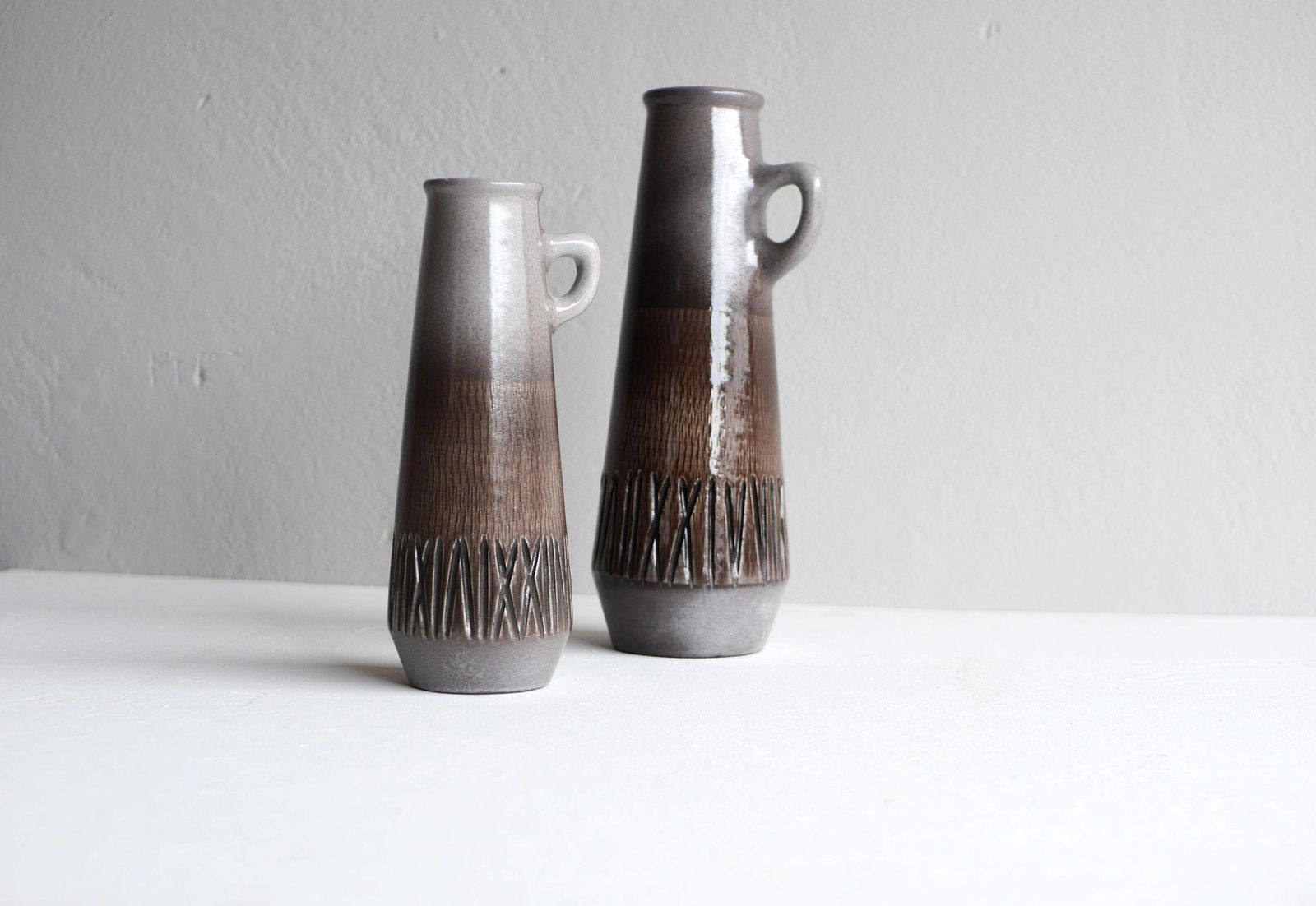 Pair Of Vases By Ingrid Atterberg For Upsala Ekeby, Sweden, 1960s photo buy