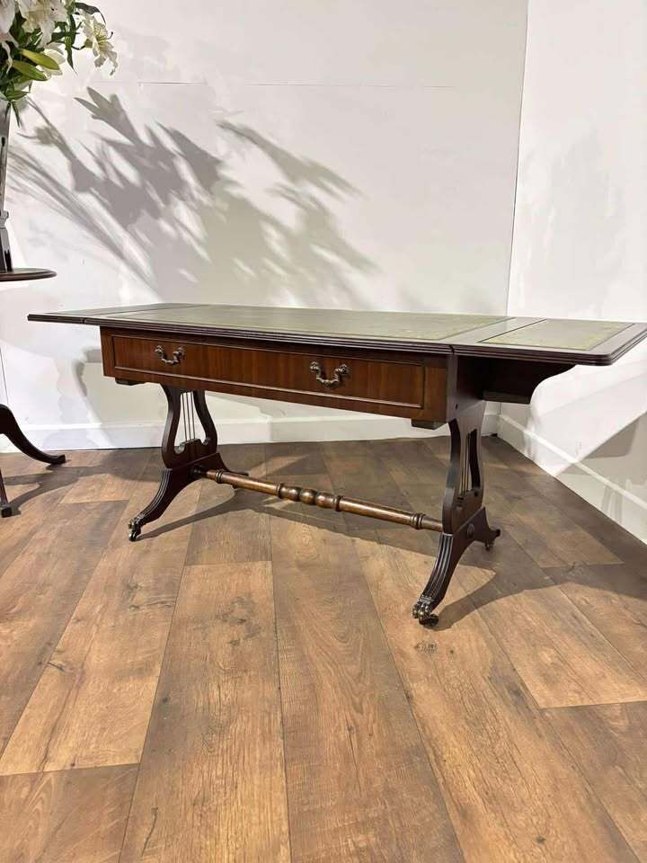 Vintage Mahogany Drop Leaf Coffee Table photo furniture