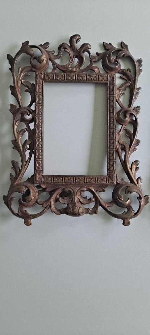 Pair Victorian Brass Easel Back Picture Frames, Absolutely Stunning photo furniture