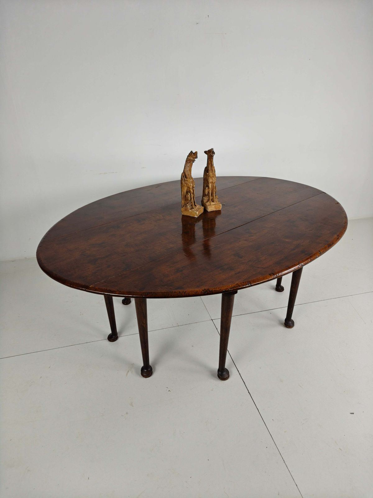 Antique English Drop Leaf Dining Table – Victorian – 8 Legs – Oval Shape – Seats 8 photo Furniture