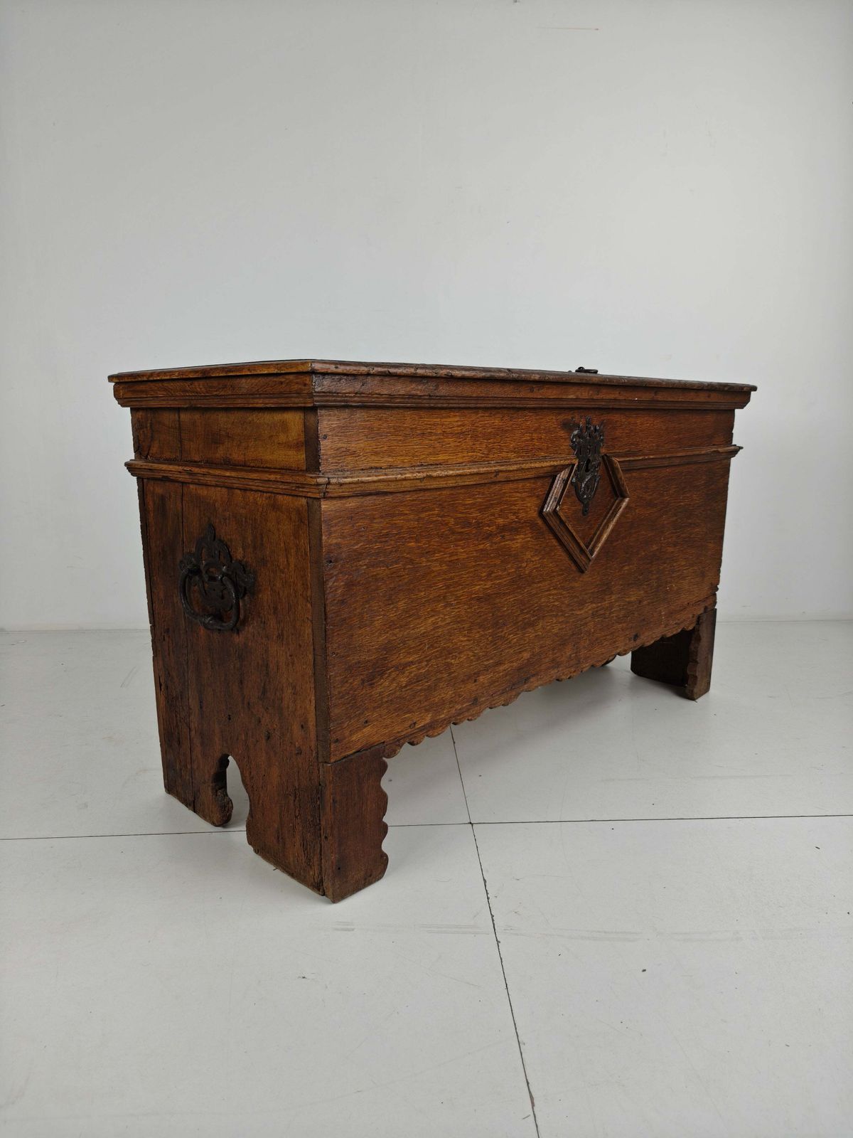 Elegant 18th Century Oak Chest – Dated 1756 photo for sale