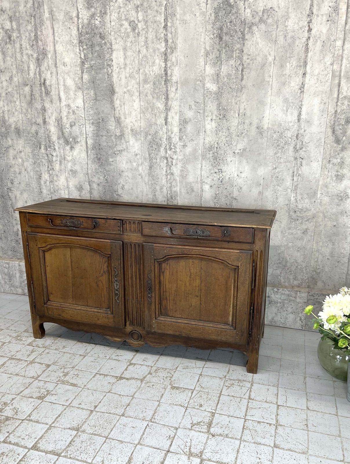 20th Century Oak Dresser Or Buffet Sideboard Cupboard photo for sale