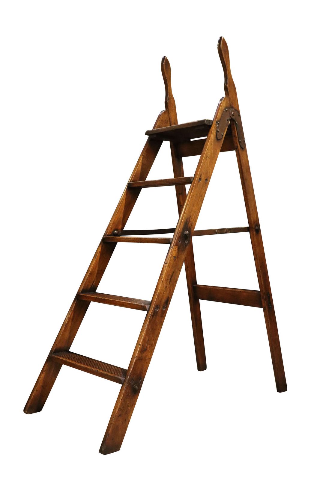 Pair Of 19th Century Folding Library Steps Circa 1860