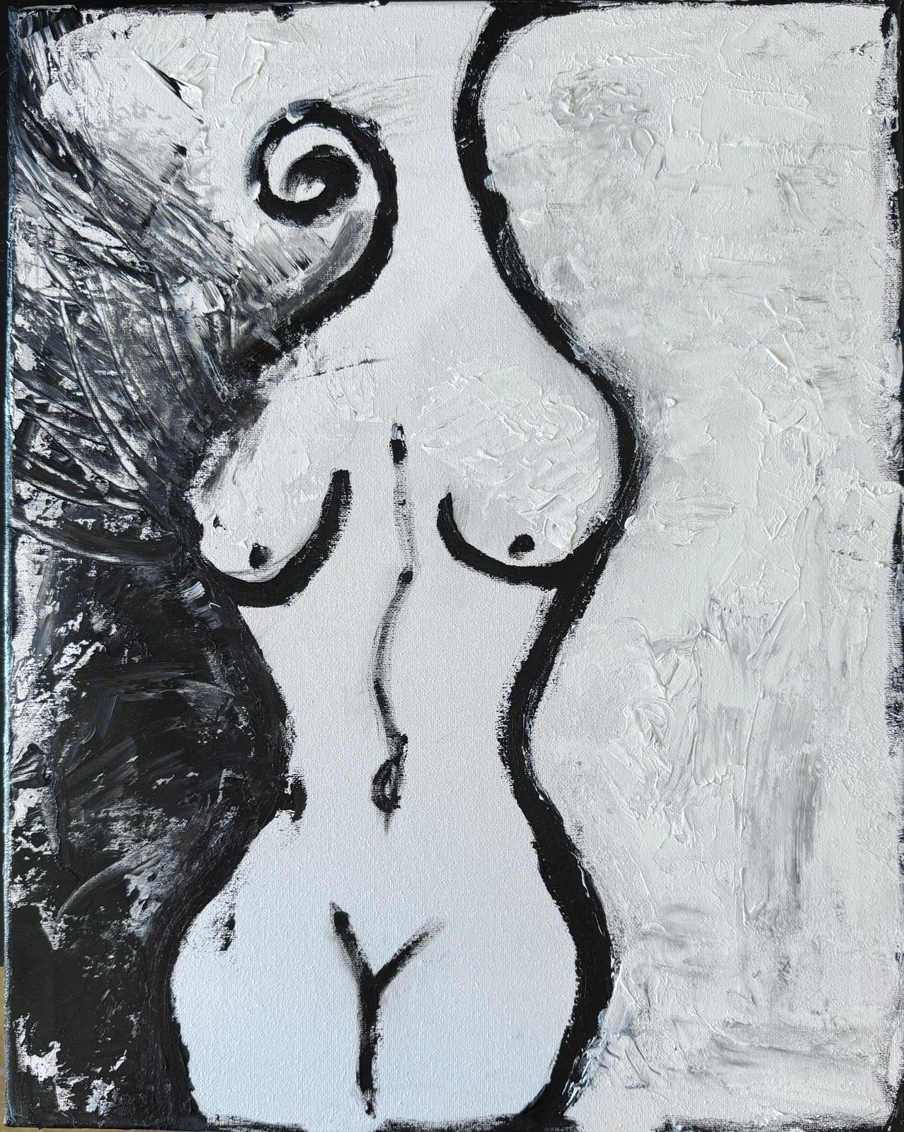 Nerea Caos Nude Woman Oil On Canvas Painting Nude 2025