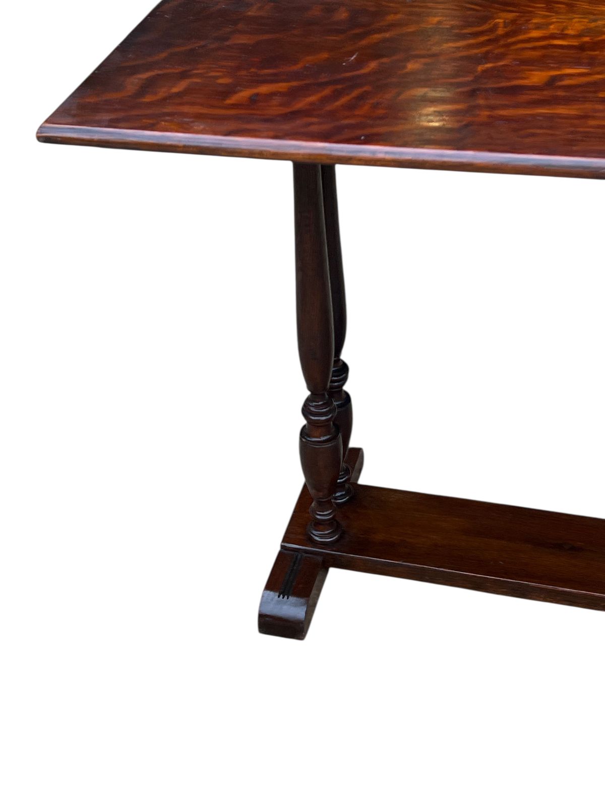 Antique Oak Flip Top Side Table photo Furniture