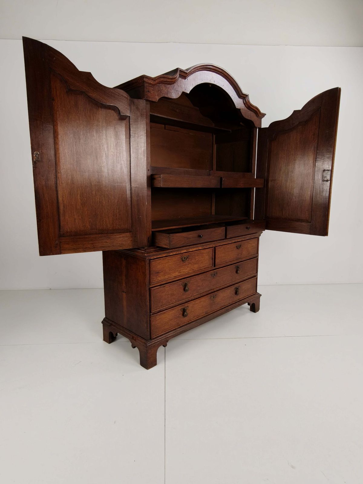 Rare Dutch 18th Century Oak Cabinet – “Luierkabinet” photo furniture