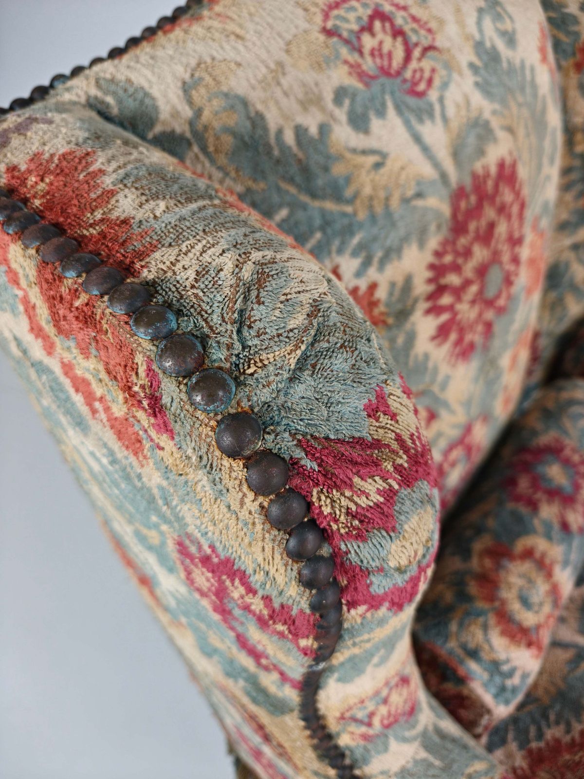 Os De Mouton Sofa In Tapestry – Country House Style, 19th Century (Ca. 1820) photo for sale