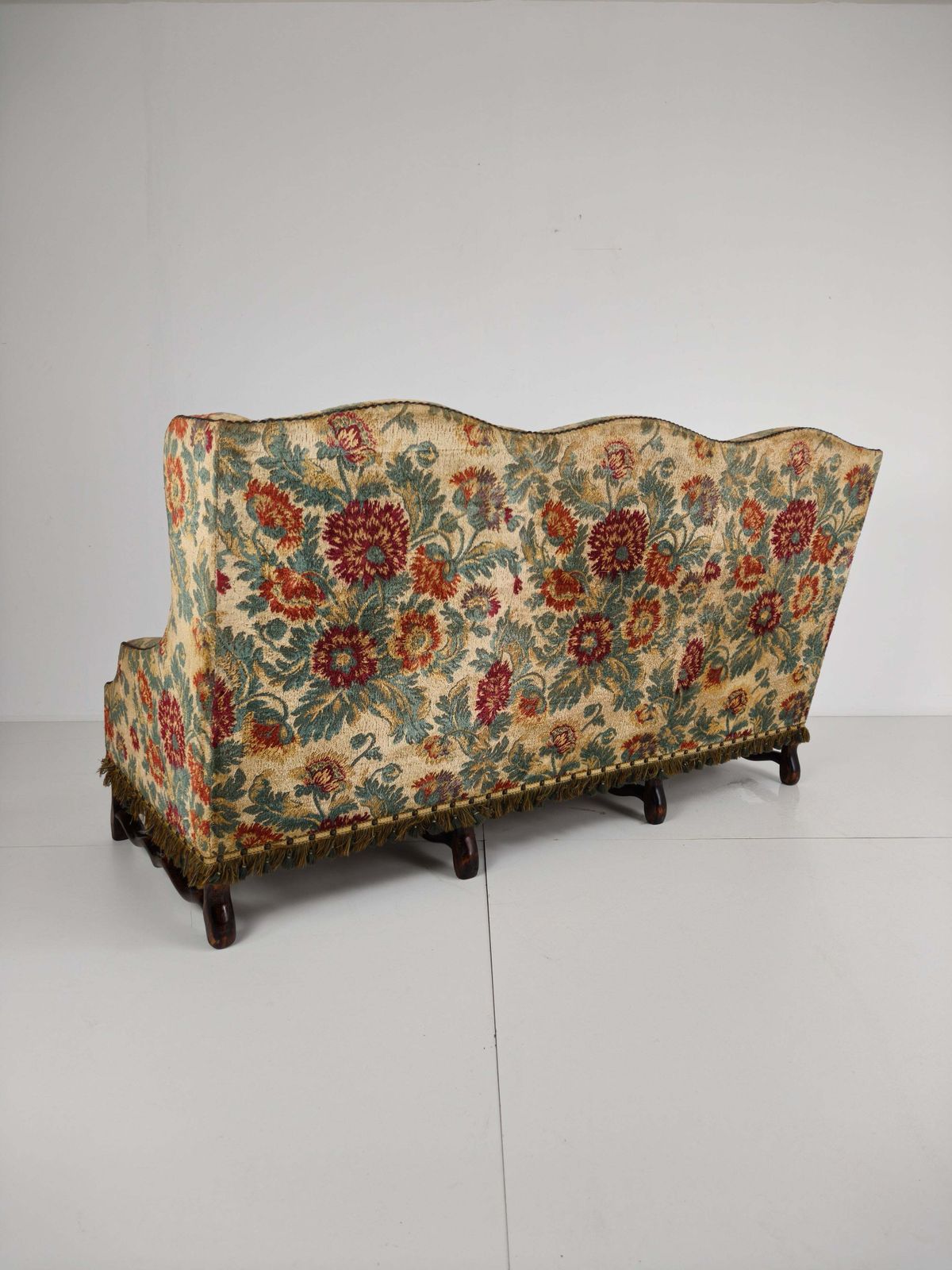 Os De Mouton Sofa In Tapestry – Country House Style, 19th Century (Ca. 1820) photo vintage