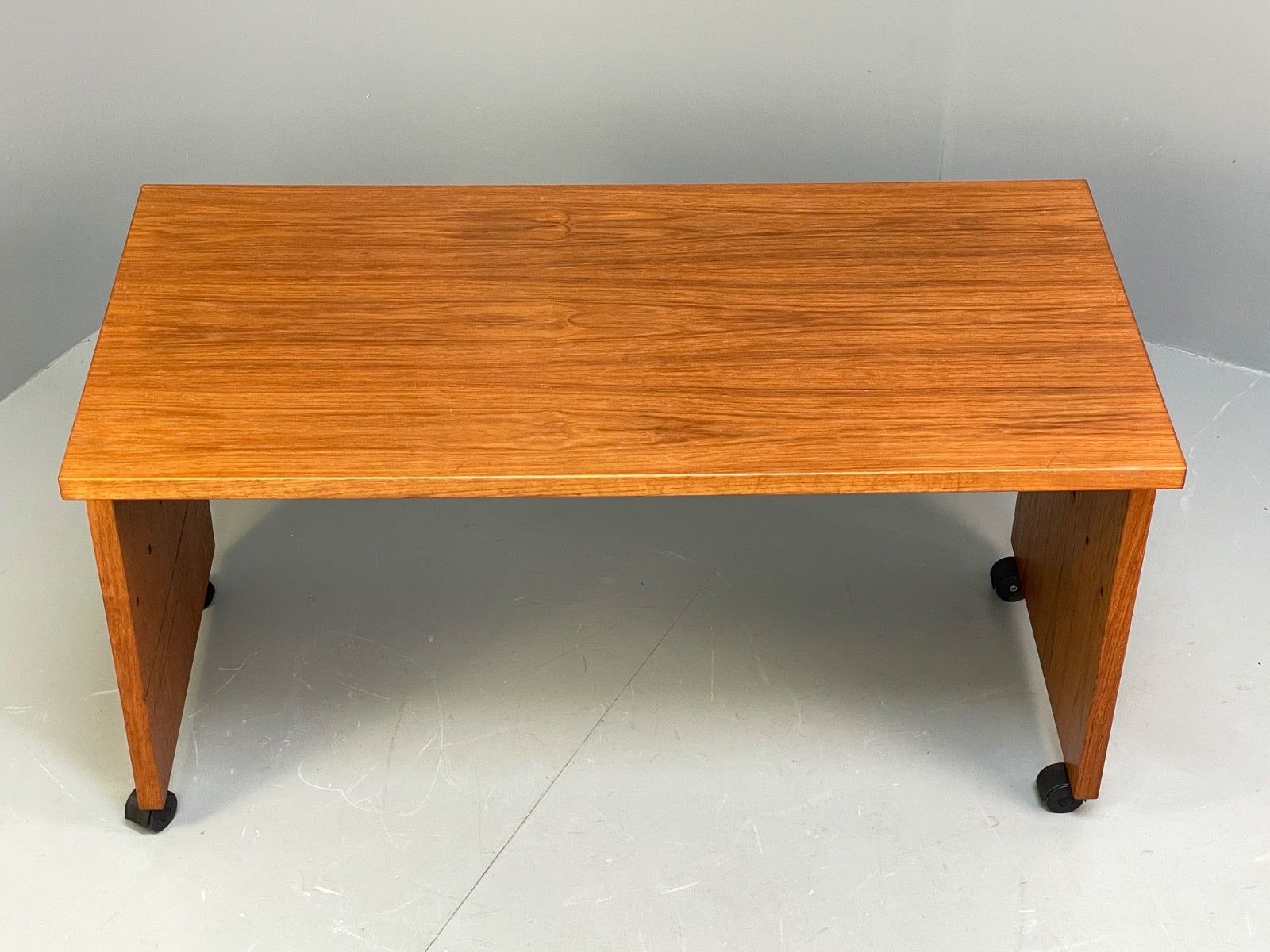 Vintage Teak Compact Desk Retro 1980s Shelving Eb10355 Mwoo photo Furniture