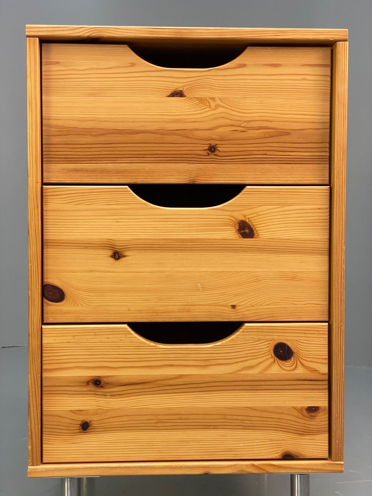 Pine Bedside Cabinet Metal Legs Modern Drawers Eb10250 Mwoo photo buy