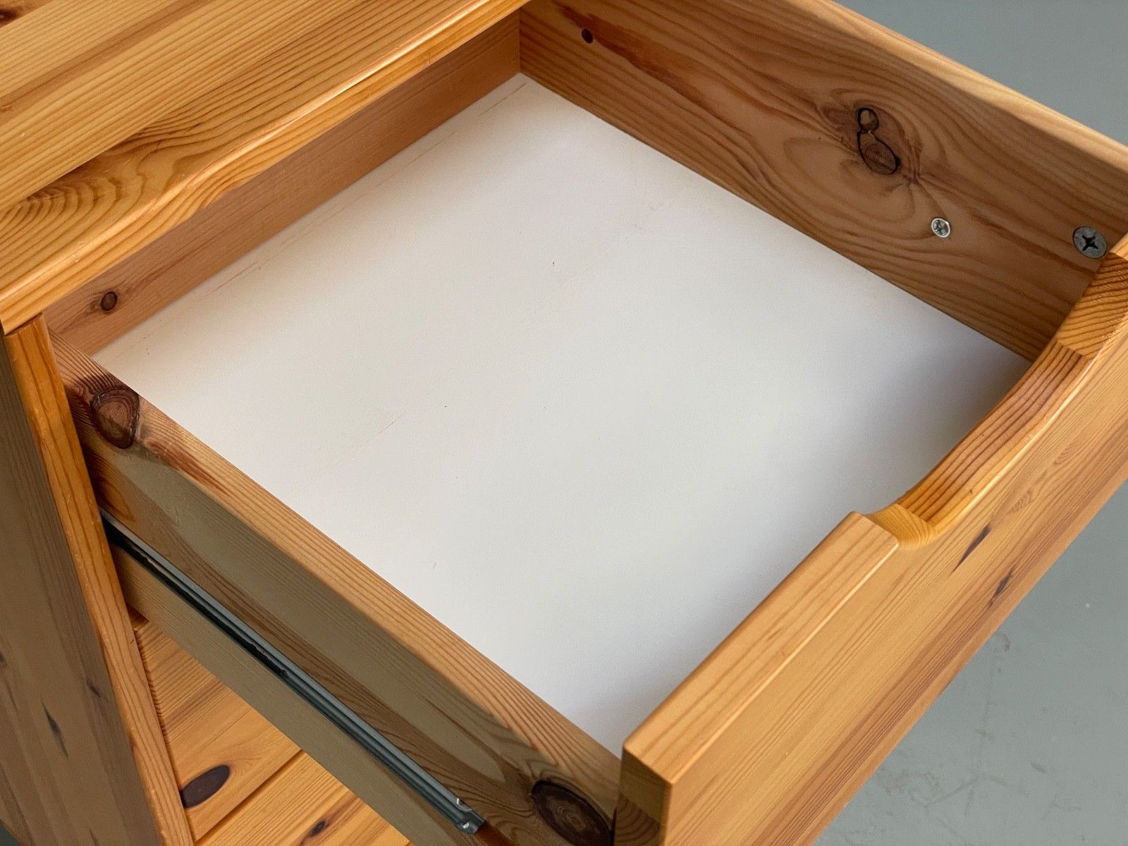 photo buy Pine Bedside Cabinet Metal Legs Modern Drawers Eb10250 Mwoo