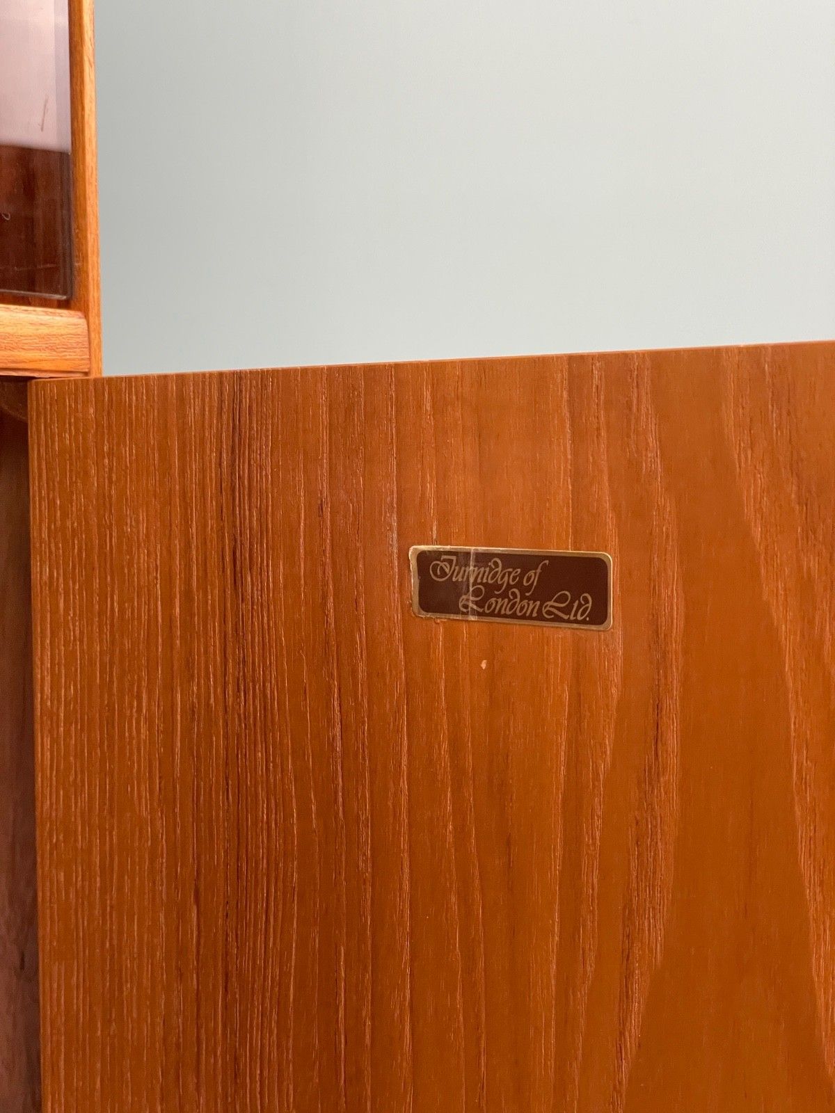 photo furniture Vintage Teak Corner Cabinet Smoked Glass 1970s Turnidge Of London  Eb10017 Mwoo