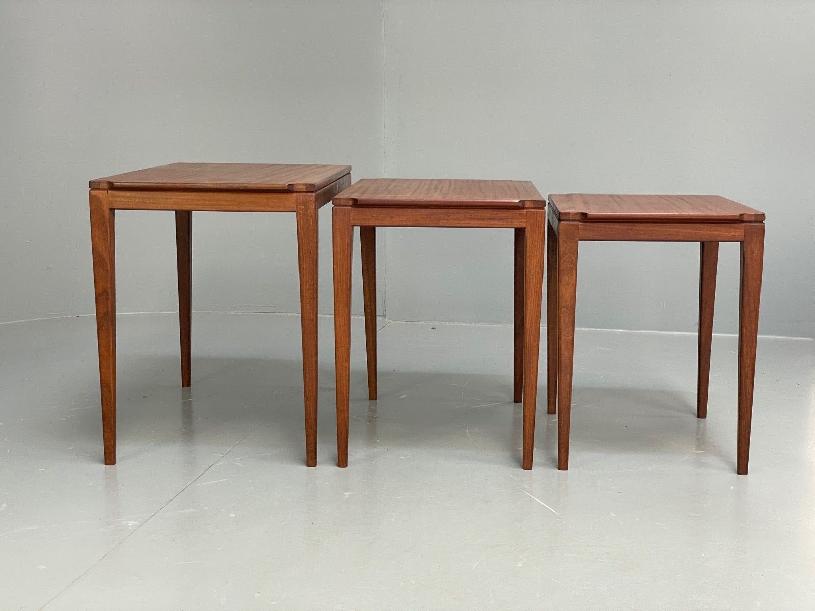 photo buy Vintage Richard Hornby Teak Nesting Tables 1960s Retro Eb10009 Mwoo
