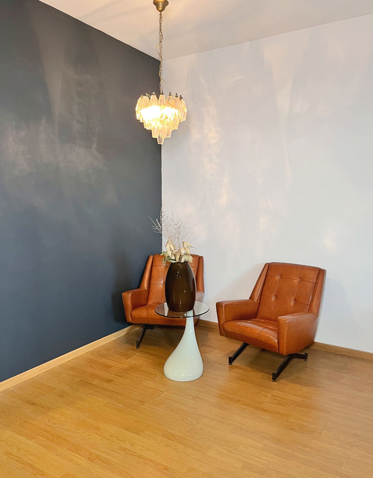 Elegant Murano Poliedri Chandelier   Carlo Scarpa Design photo vinterior