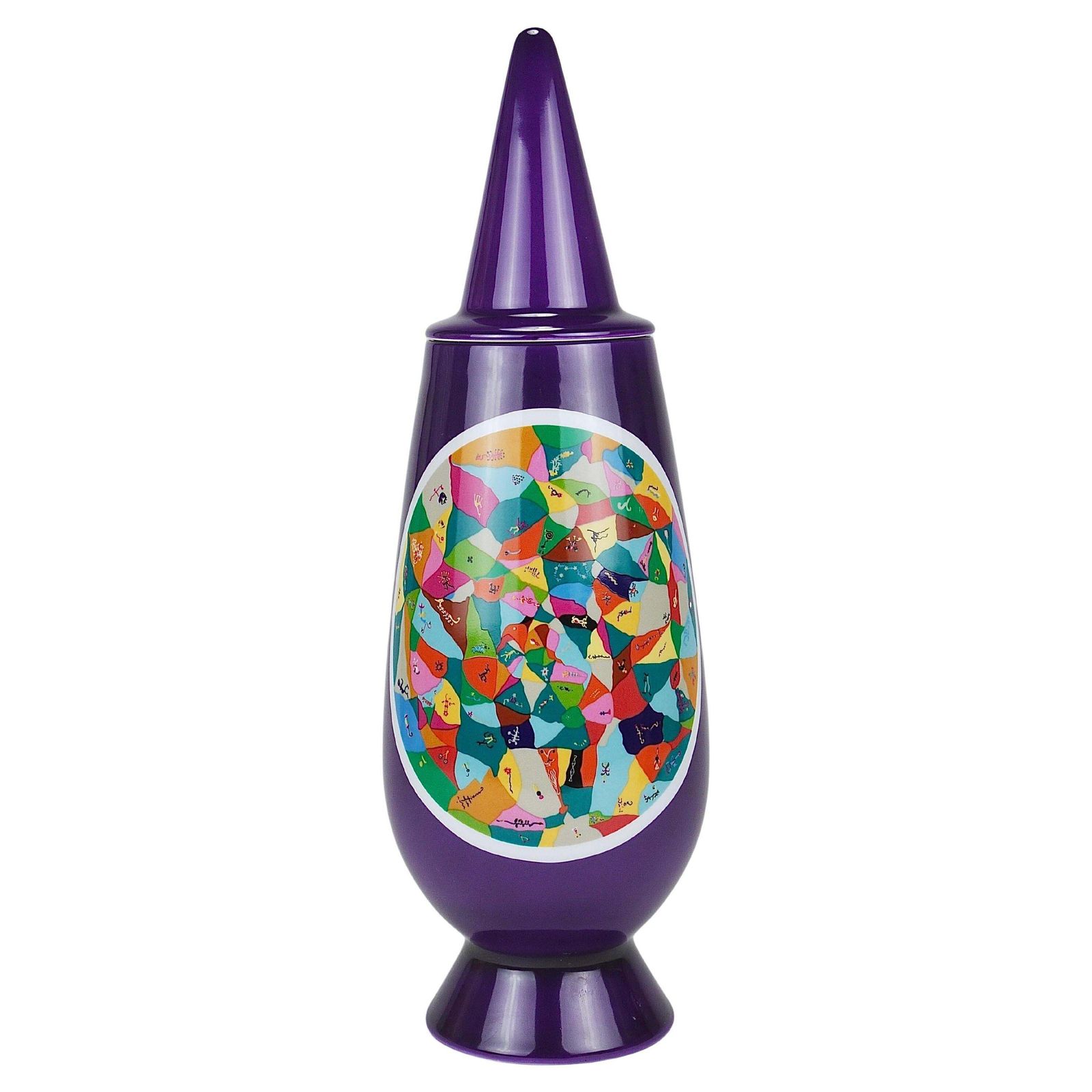 Alessandro Mendini X Luigi Ontani 100% Make Up Limited Lidded Vase, Alessi, 1992