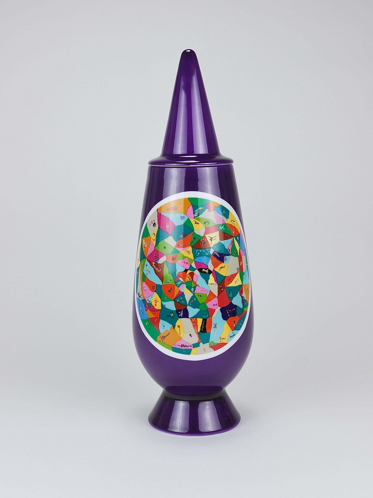 Alessandro Mendini X Luigi Ontani 100% Make Up Limited Lidded Vase, Alessi, 1992 photo vintage