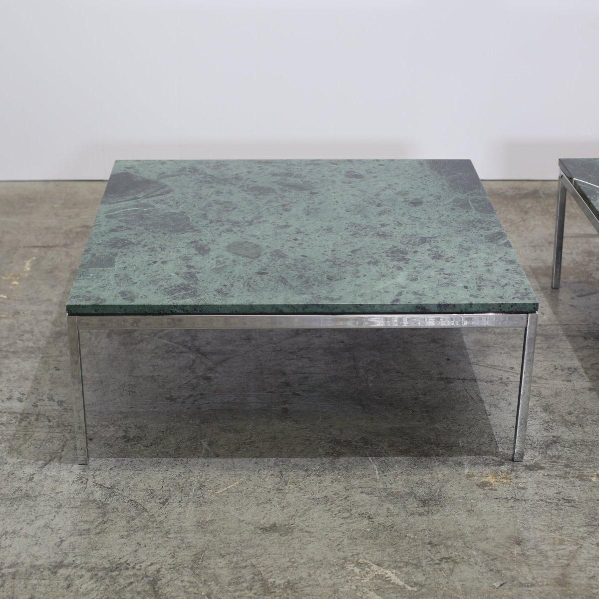 photo furniture Florence Knoll Coffee Table With Verde Alpi Marble Top