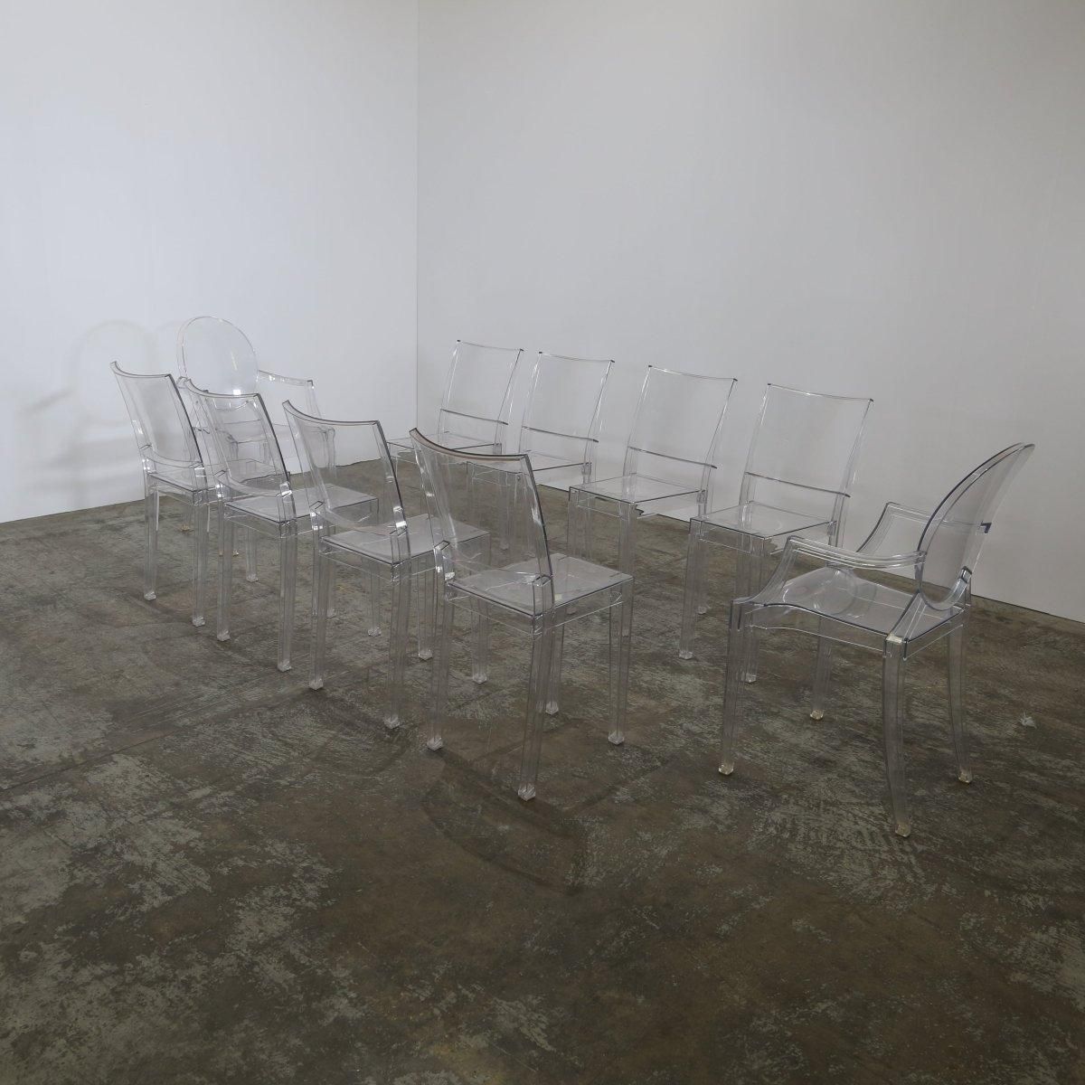 Kartell La Marie Chairs By Philippe Starck, Set Of Eight photo furniture