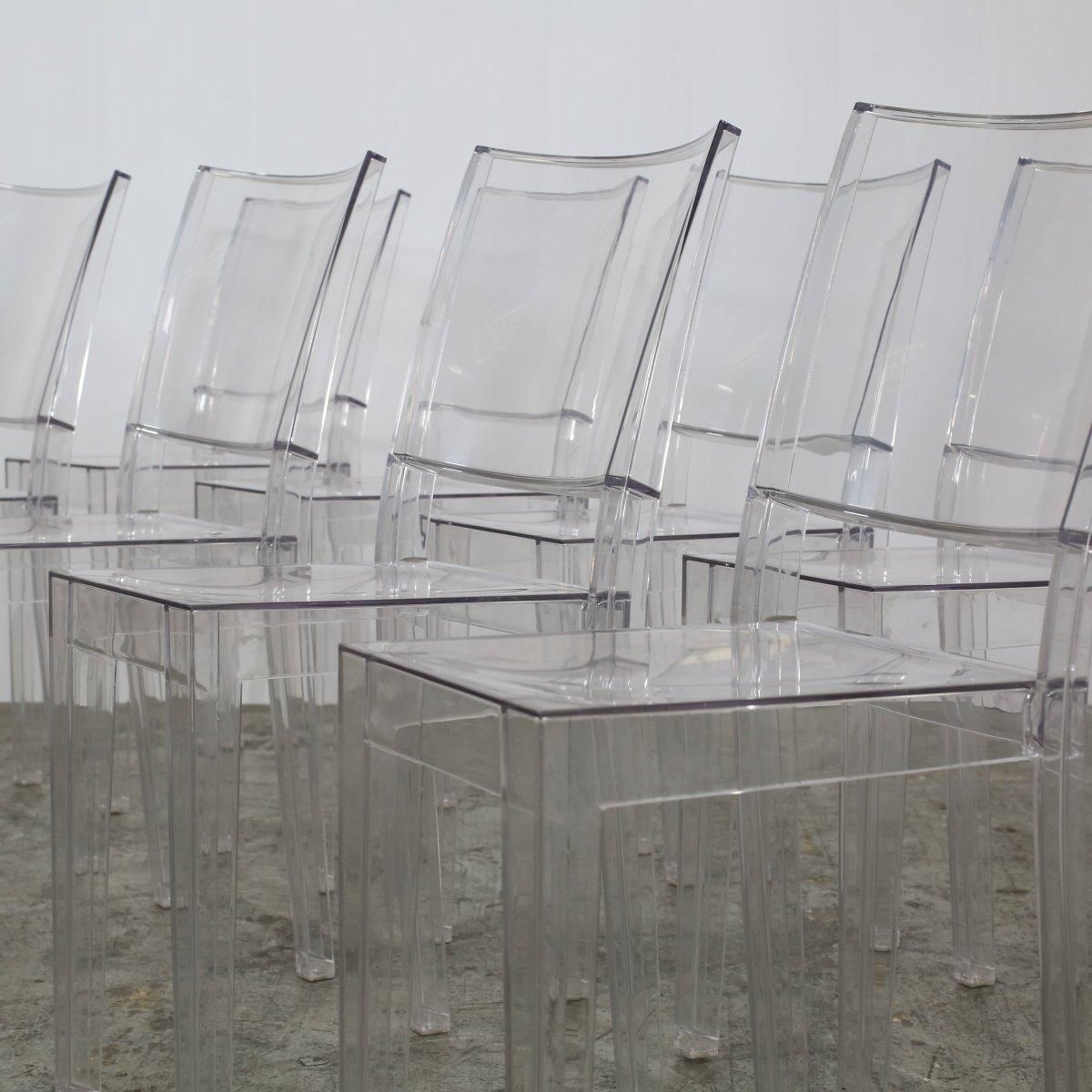 Kartell La Marie Chairs By Philippe Starck, Set Of Eight photo for sale