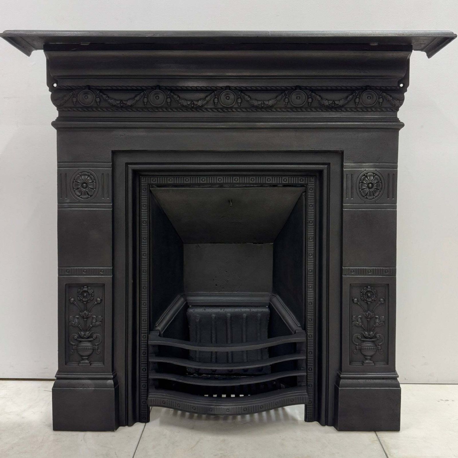 Antique Cast Iron Combination Fireplace photo vinterior