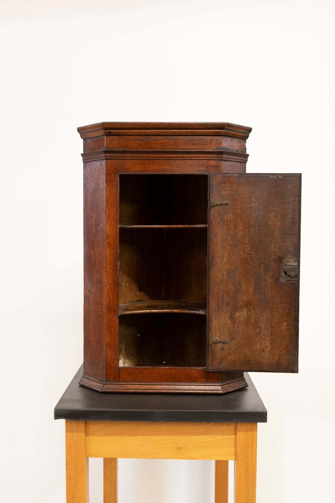 Antique Early 19th Century Oak Corner Cupboard photo Furniture