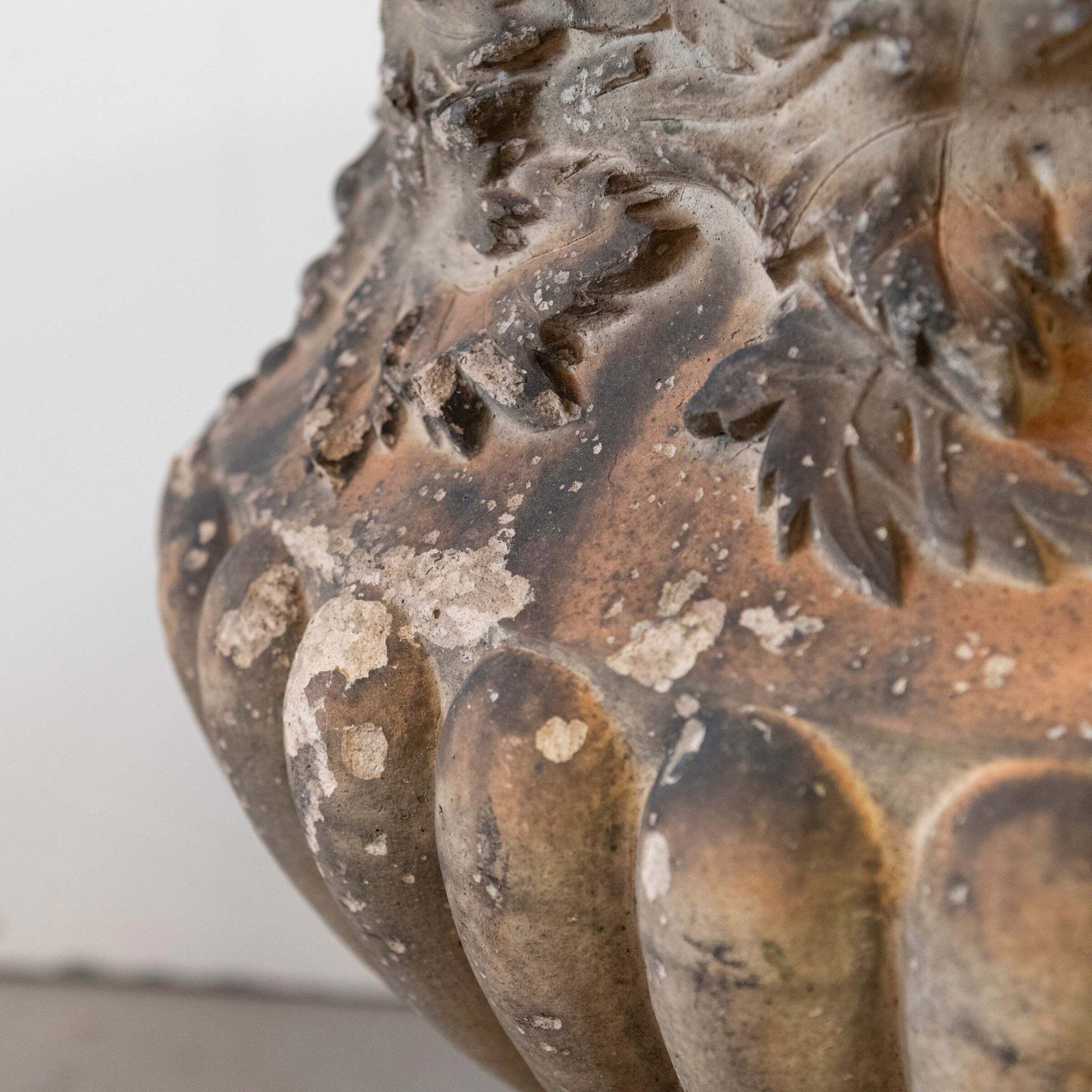 Antique Cast Terracotta Stone Urn | G Jennings photo vinterior