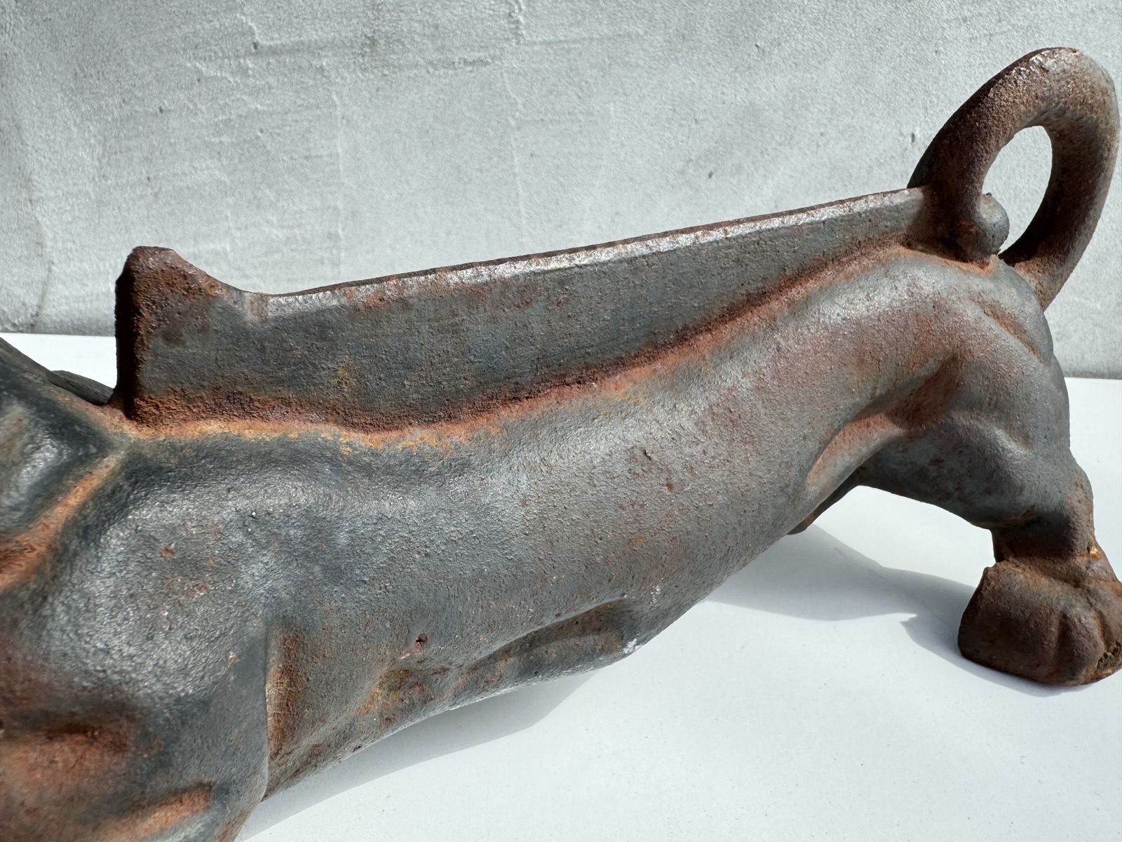 Pair Of Antique Cast Iron Dachshund Boot Scrapers, English Country House Door Stops, C.1900–1920 photo for sale