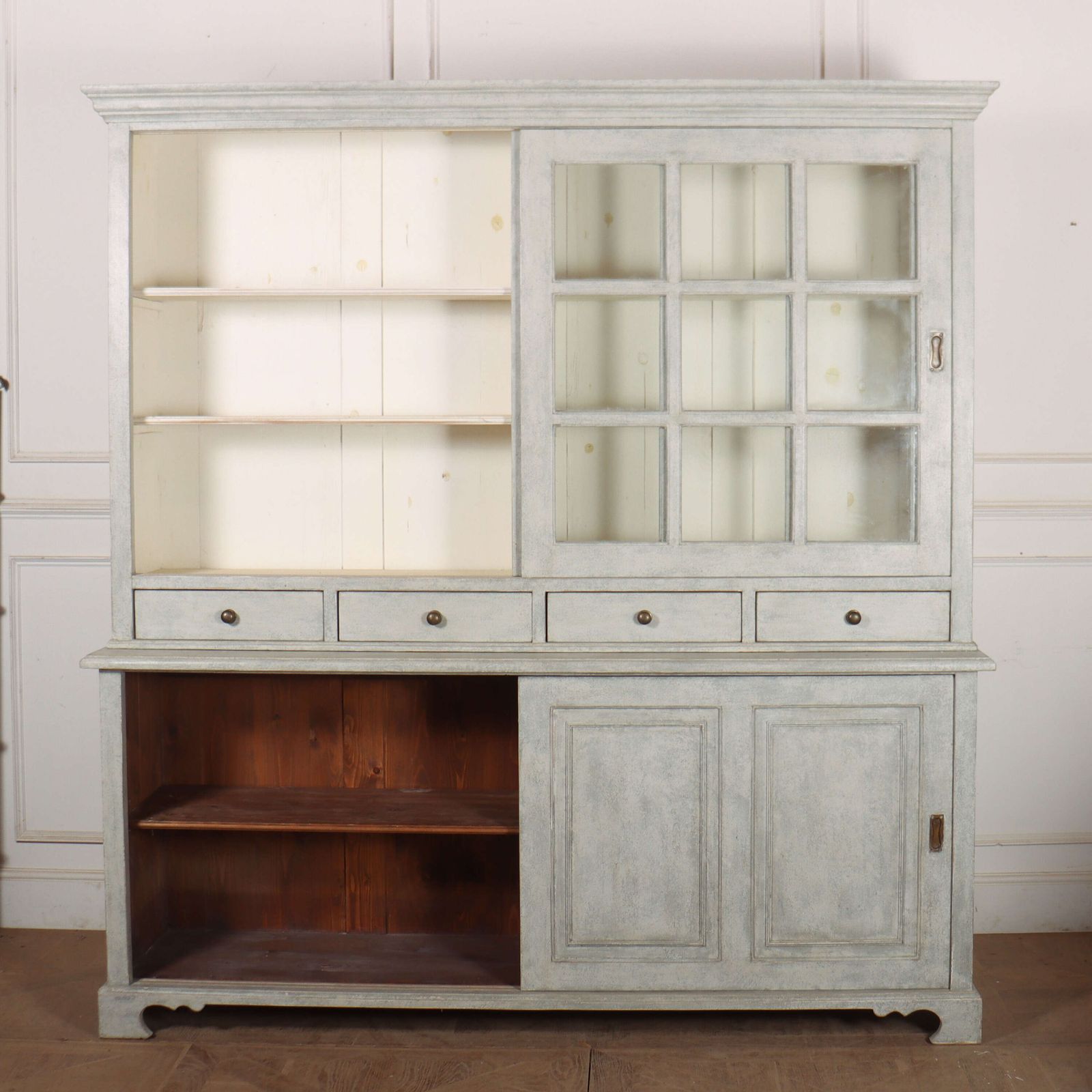 English Painted Kitchen Dresser photo vintage