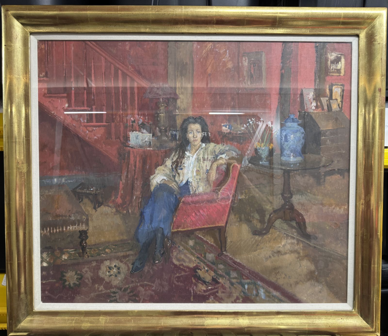 In The Sitting Room By Peter Kuhfeld (B 1952)