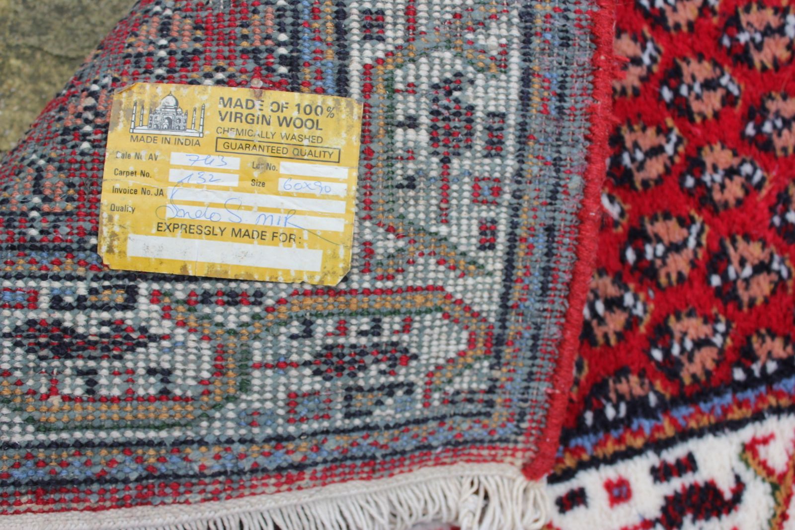 Virgin Wool Rug Floor Or Wall Carpet Handwoven Ethnic Carpet Rustic Home Decor New House Gift photo vinterior