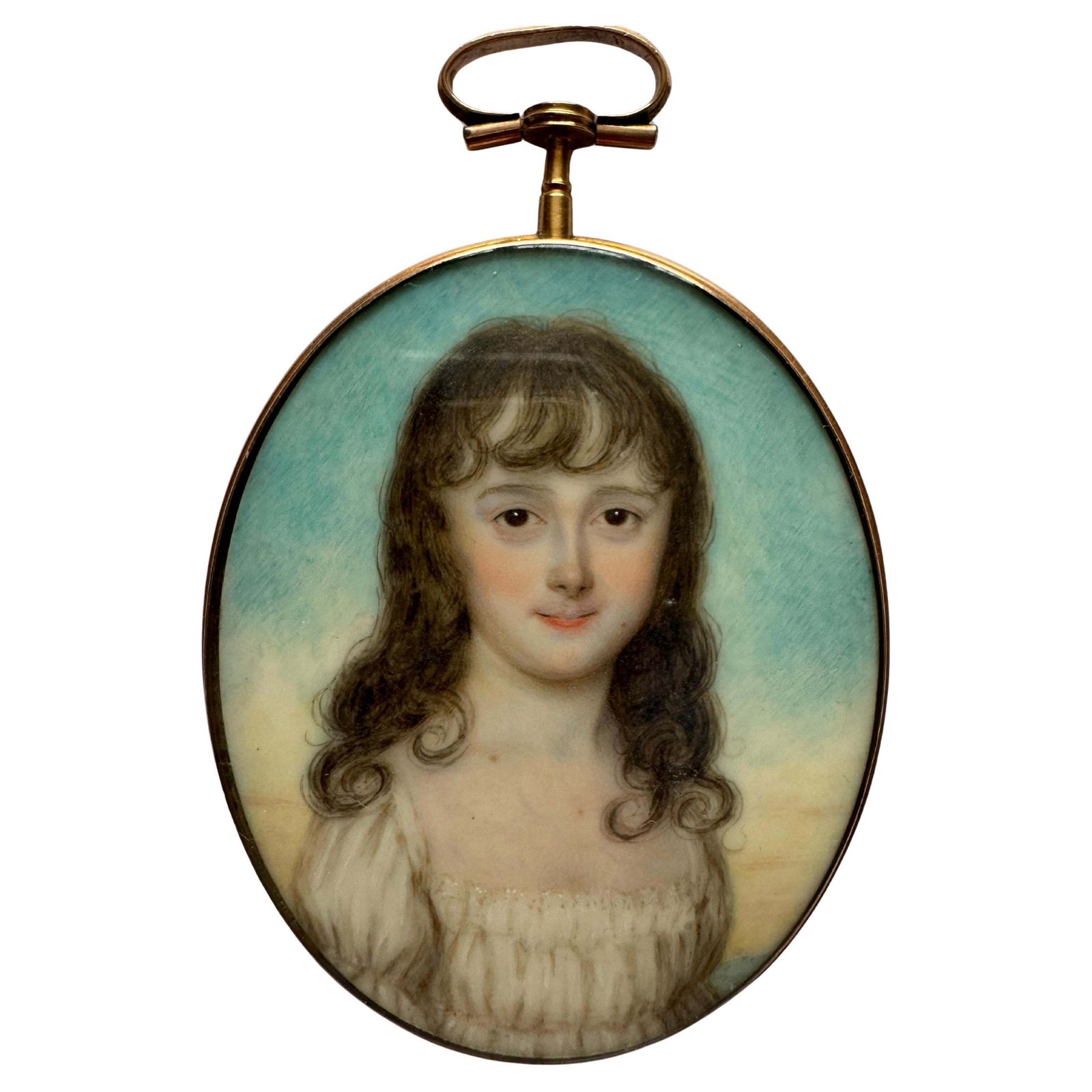 18th Century Portrait Miniature   Style Of William Wood (1768  1809)
