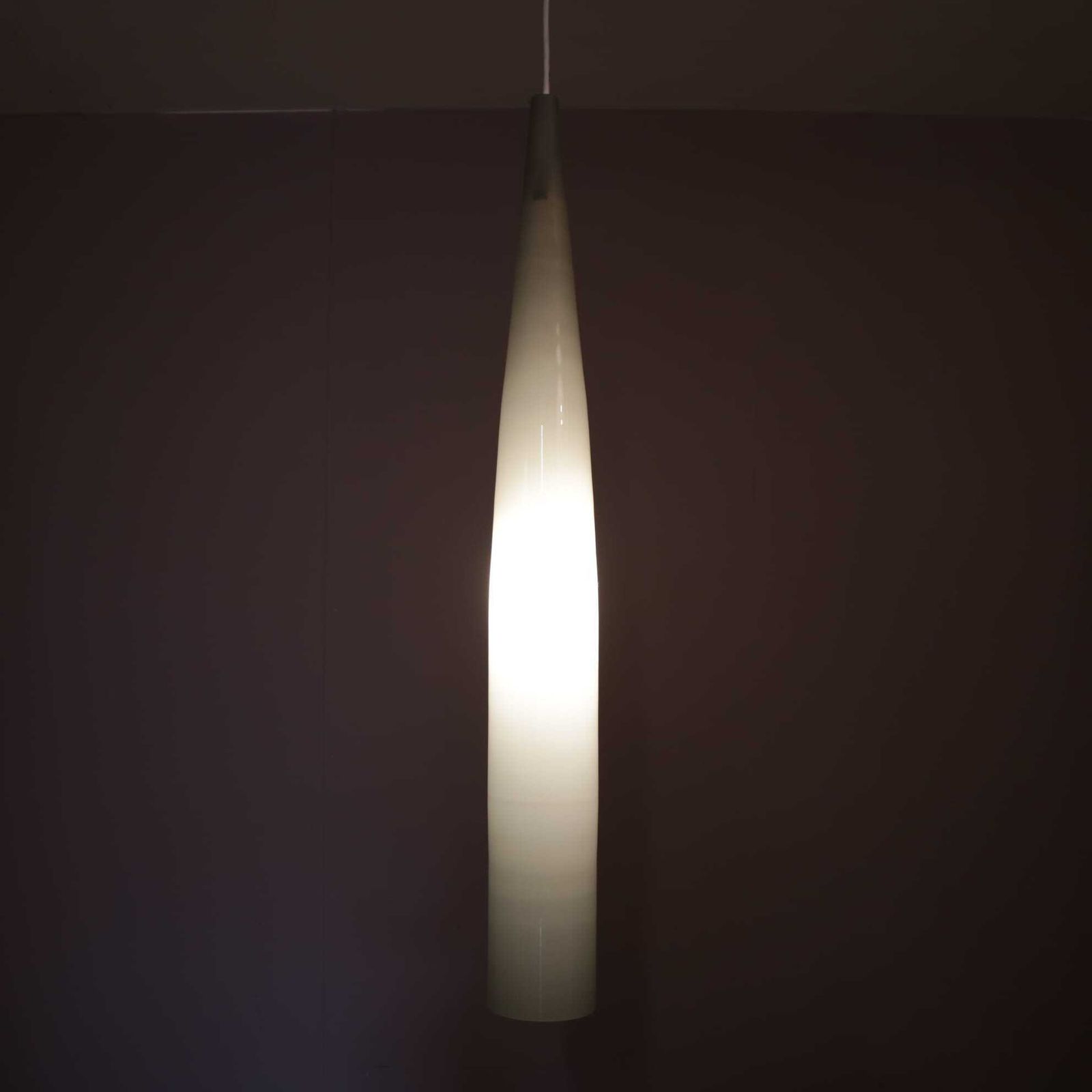 Alessandro Pianon Hanging Lamp In Grey Glass For Vistosi, Italy 1960 photo furniture