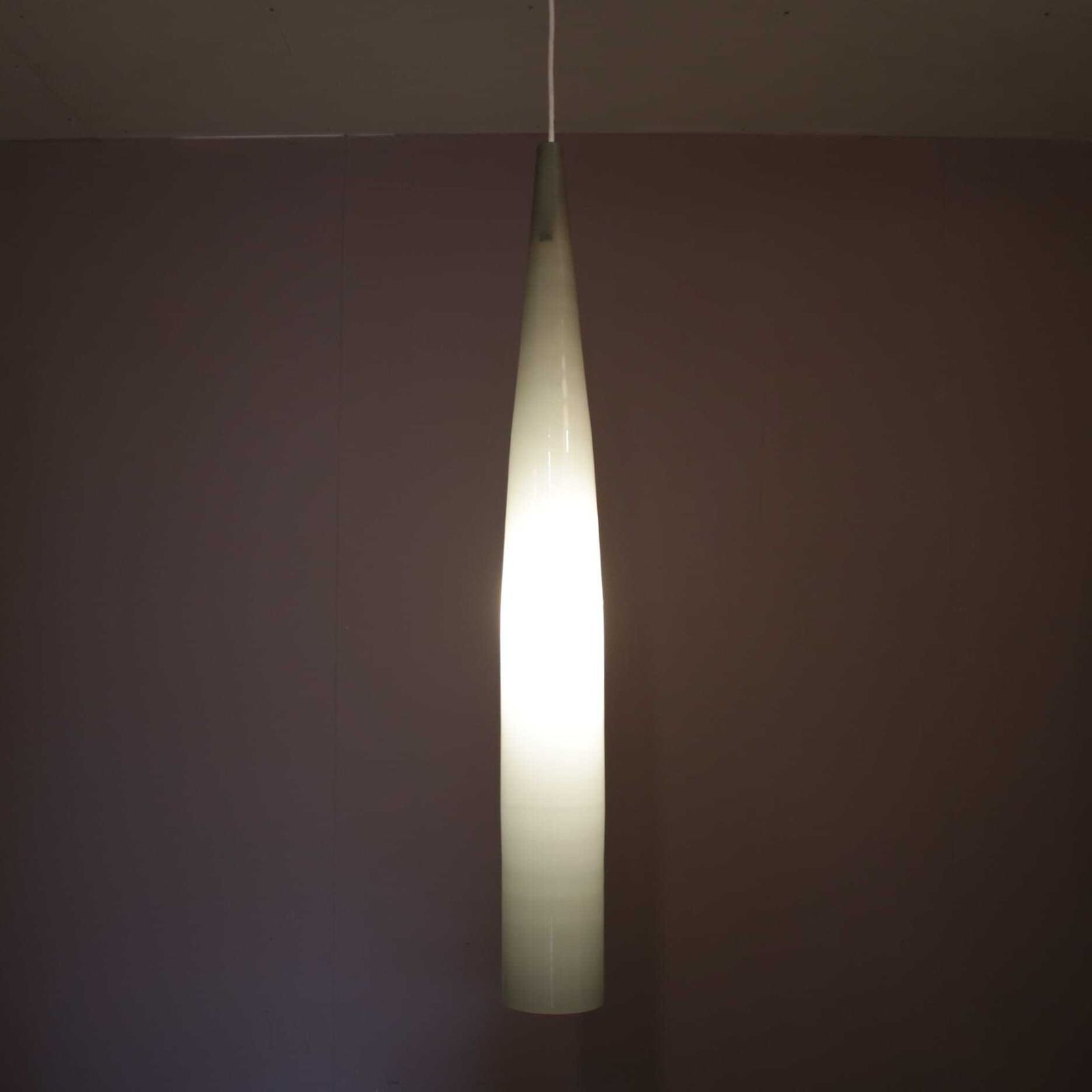 Alessandro Pianon Hanging Lamp In Grey Glass For Vistosi, Italy 1960 photo 1022.0