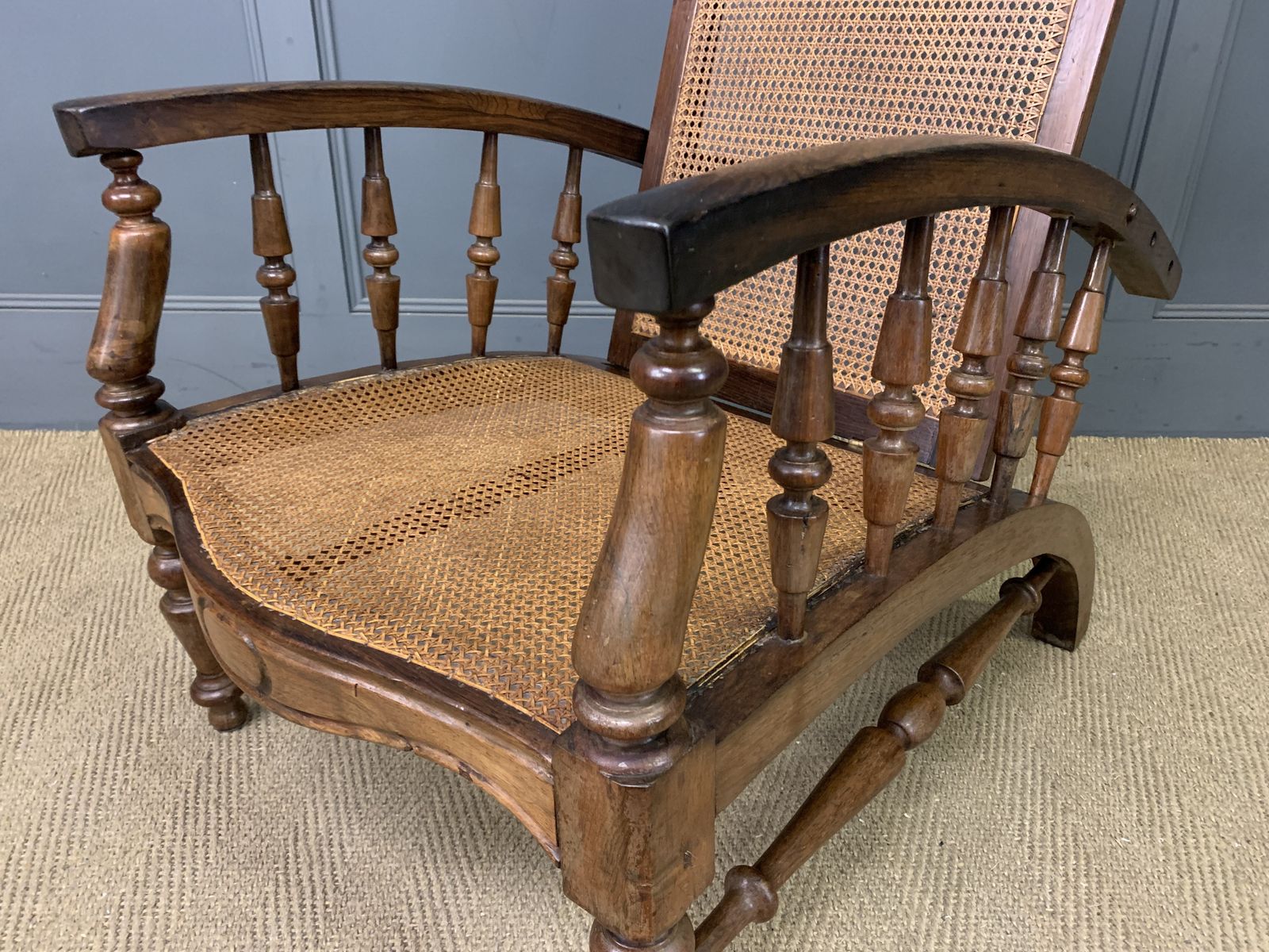 photo furniture 19th Century Colonial Reclining Plantation Chair