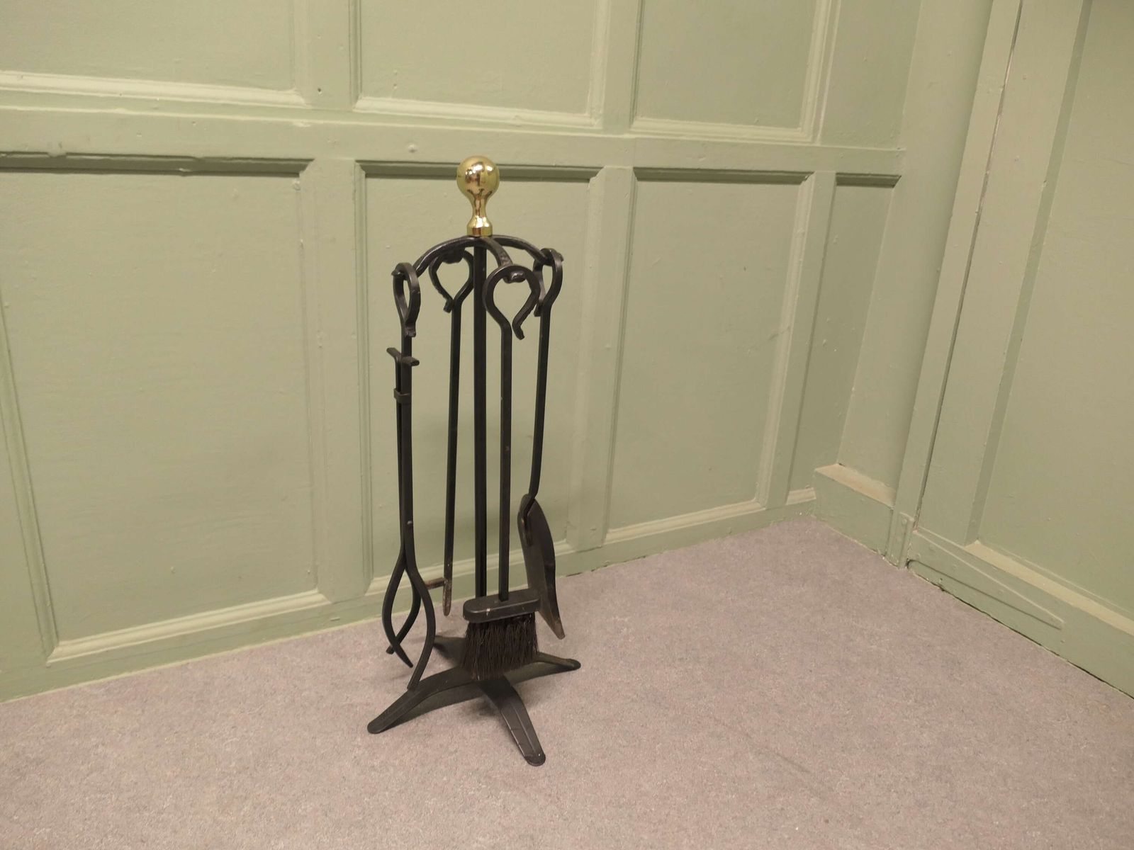 Attractive Iron Fireside Companion Set, Fireside Tools photo furniture