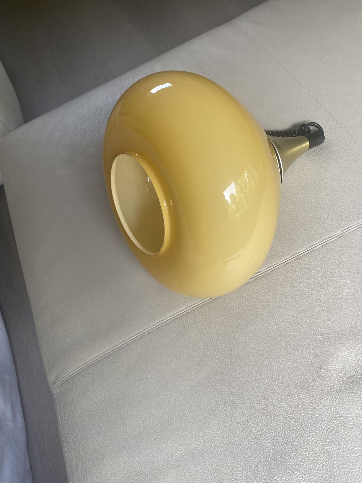 Glass Pendant Lamp (1970s, Holmegaard)