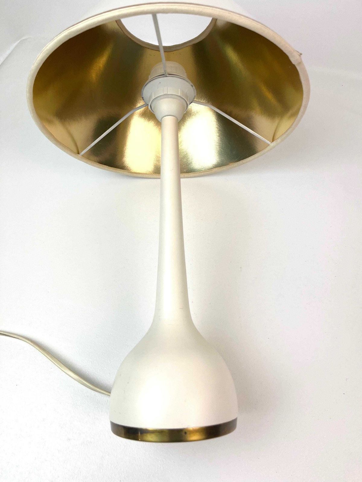 Stunning Pair Of Danish Modern Mid Century Minimalist Bedside Lamps By Hans Agne Jacobsson B44 photo vintage