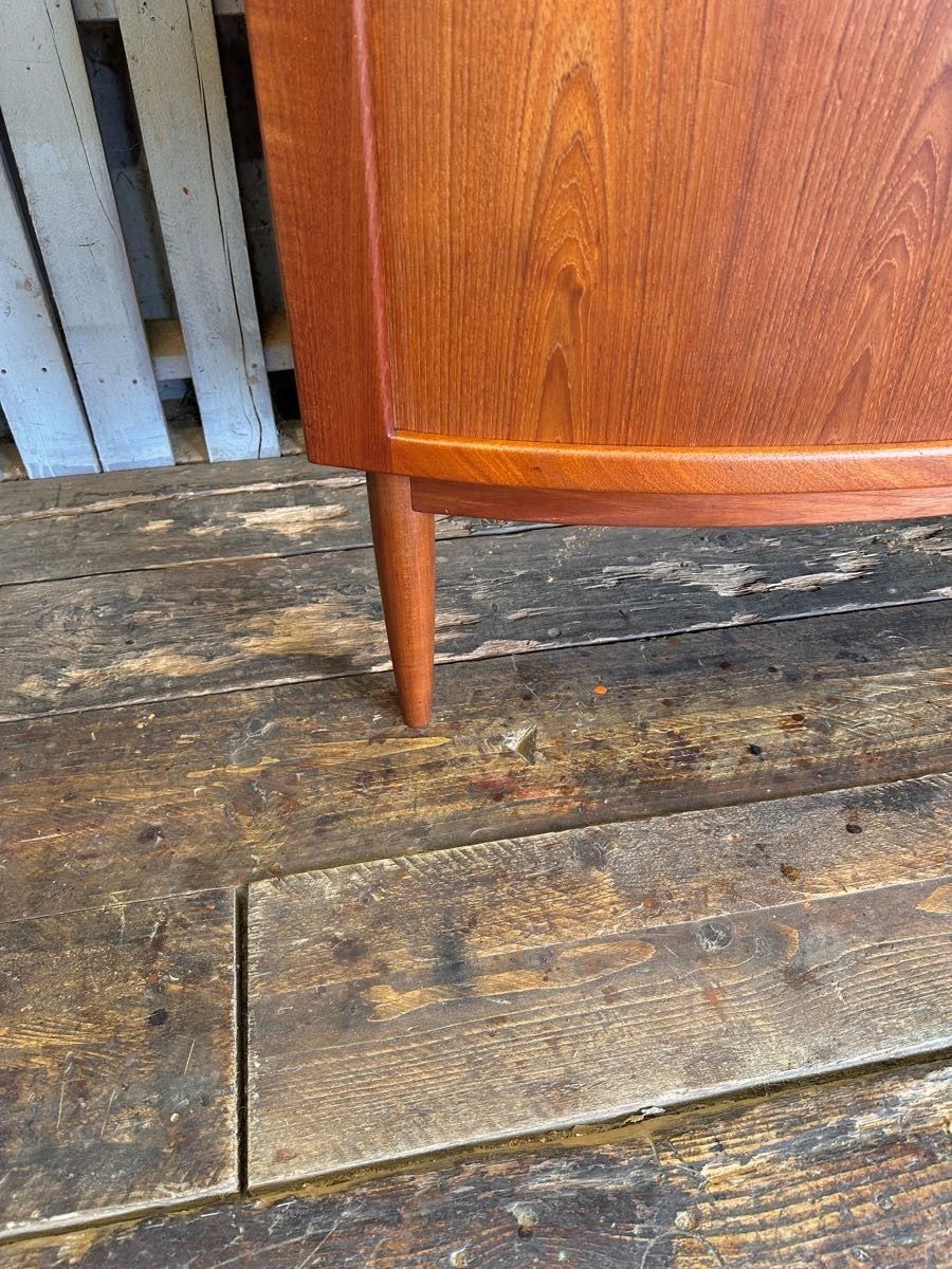 Furniture Johannes Anderson Large Danish Teak Corner Drinks / Cocktail Cabinet photo