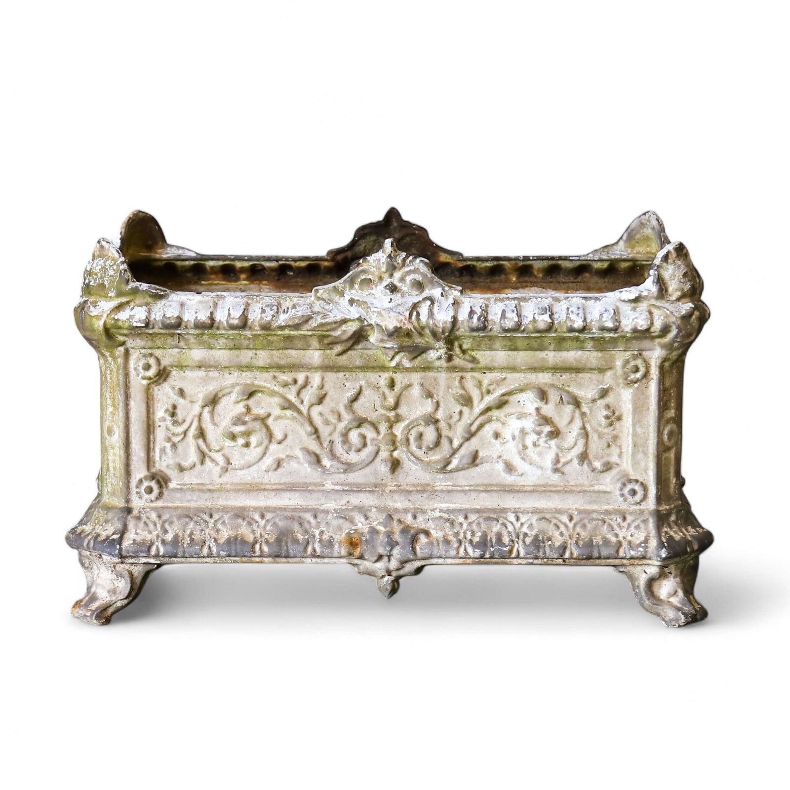 Large French Antique Cast Iron Garden Jardinière/Planter   Decorative And Functional