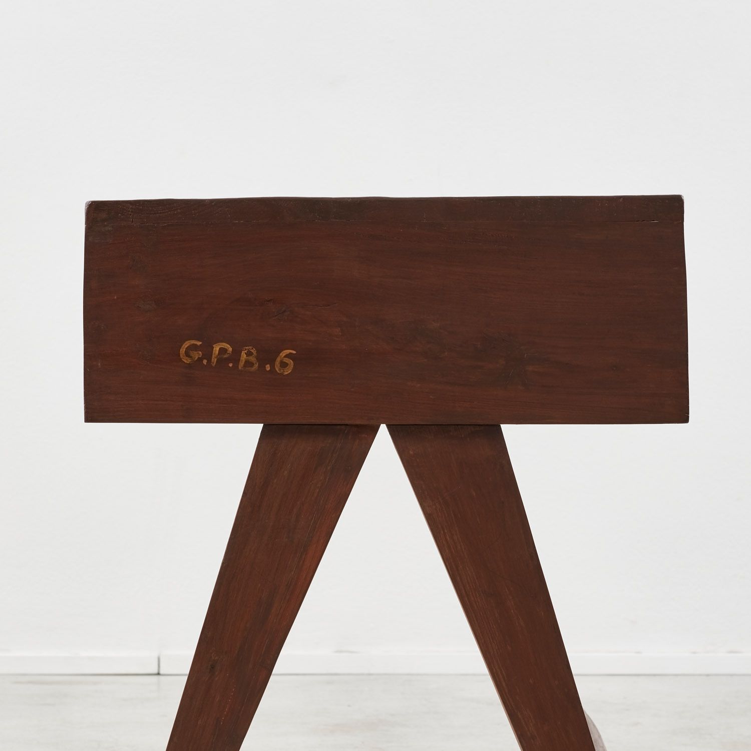 Pierre Jeanneret Teak Student Desk Chandigarh, France, 1960s photo 9000.0