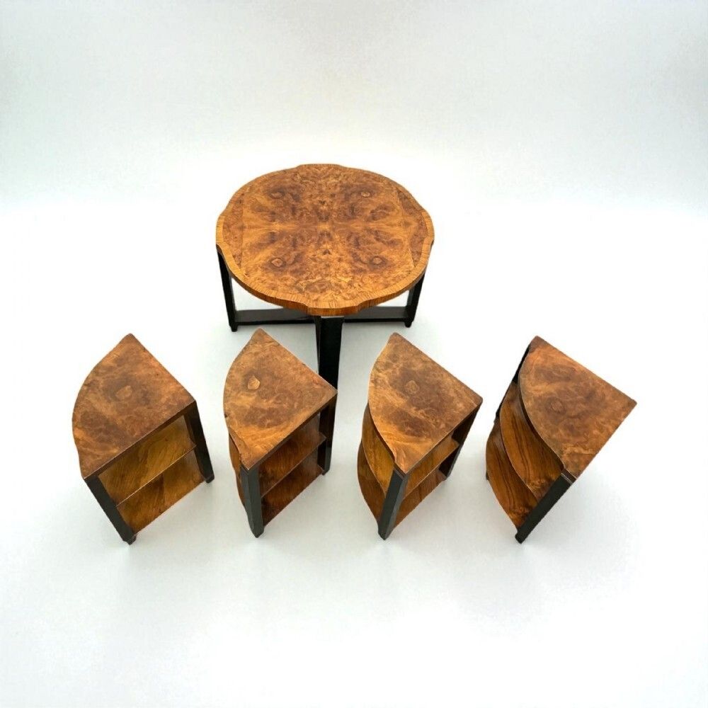 Art Deco Nest Of Five Tables, 1930s photo Furniture