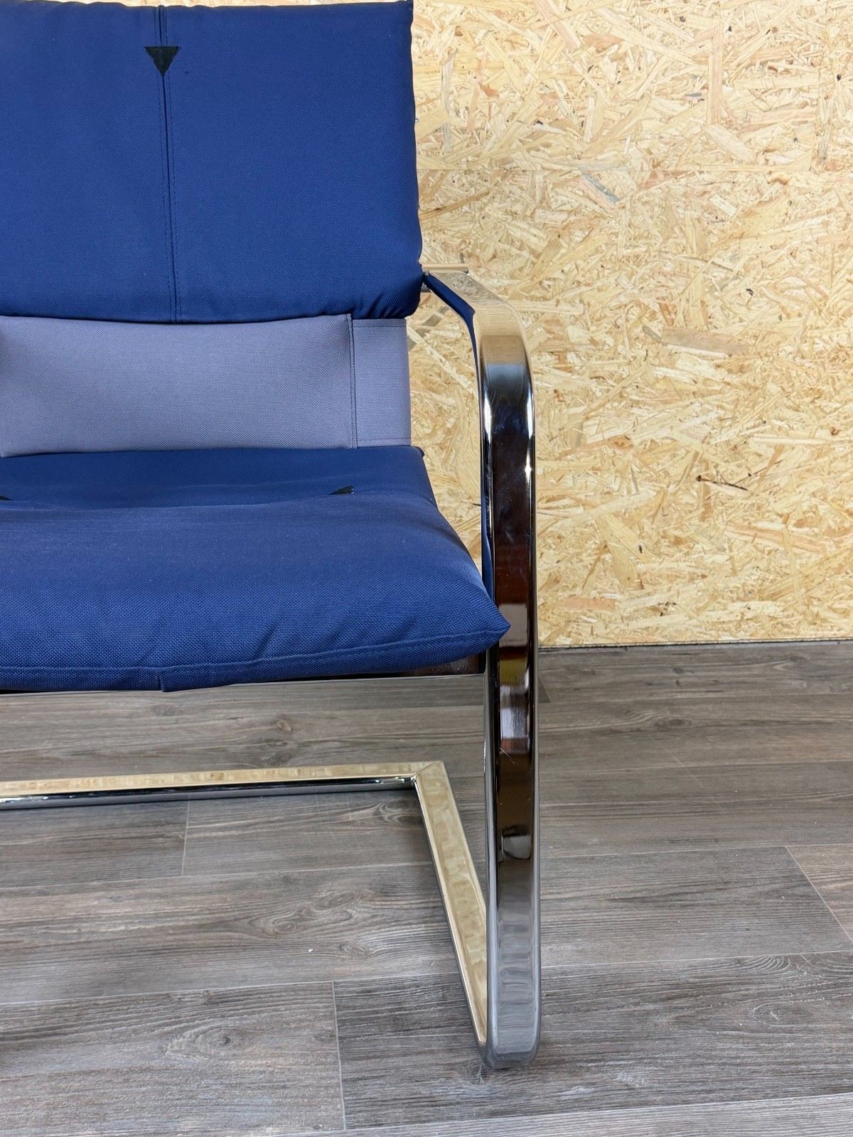 1990s Vitra Figura Cantilever Chair Design Mario Bellini Object X Metal & Fabric photo 217.0