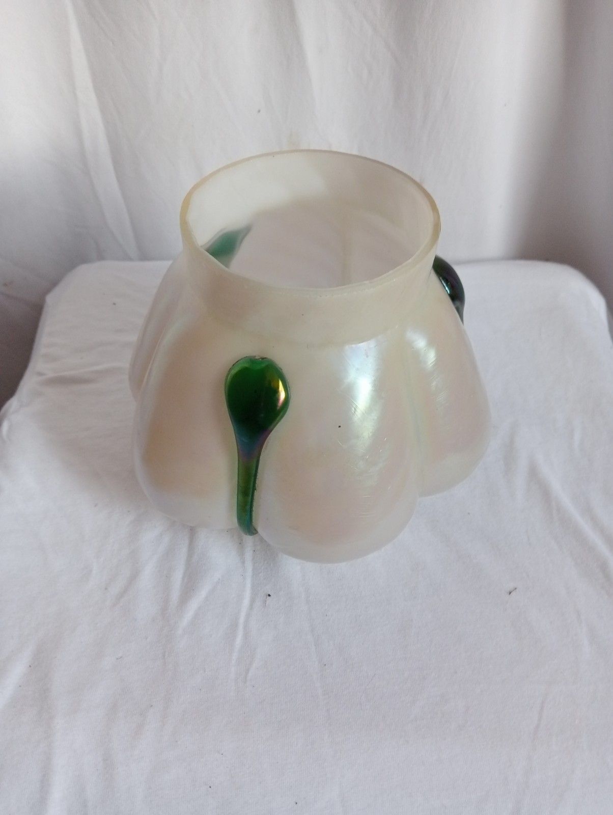 Loetz Style Opalescent Art Nouveau Vase photo for sale