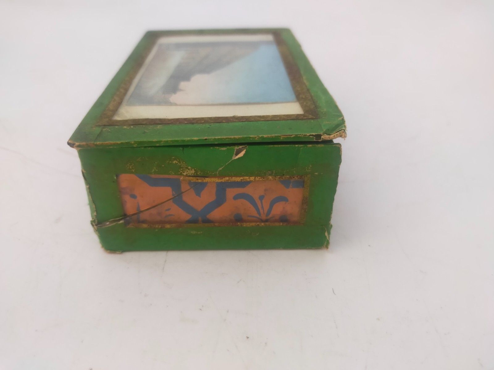 Monastic Box, Paper, Cardboard, Painting Palazzo Pitti, 18th Century Italy photo vinterior