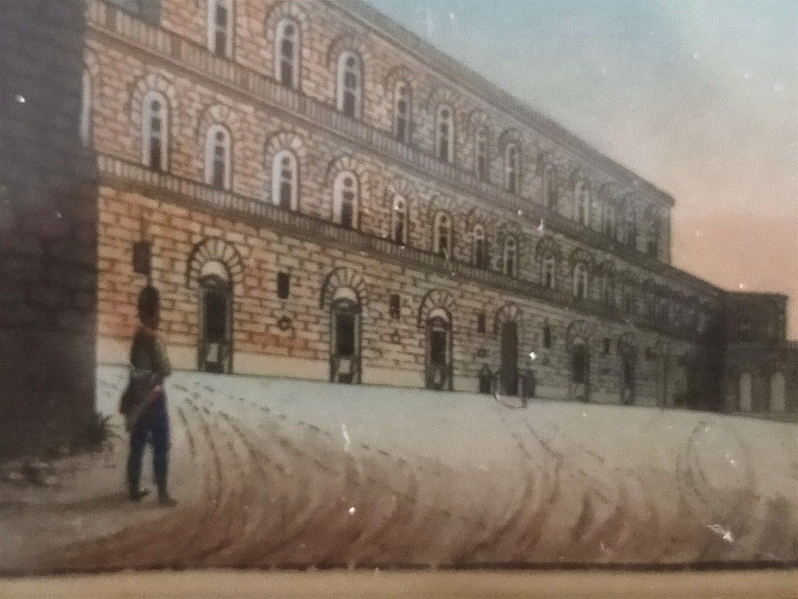 158.0 Monastic Box, Paper, Cardboard, Painting Palazzo Pitti, 18th Century Italy photo